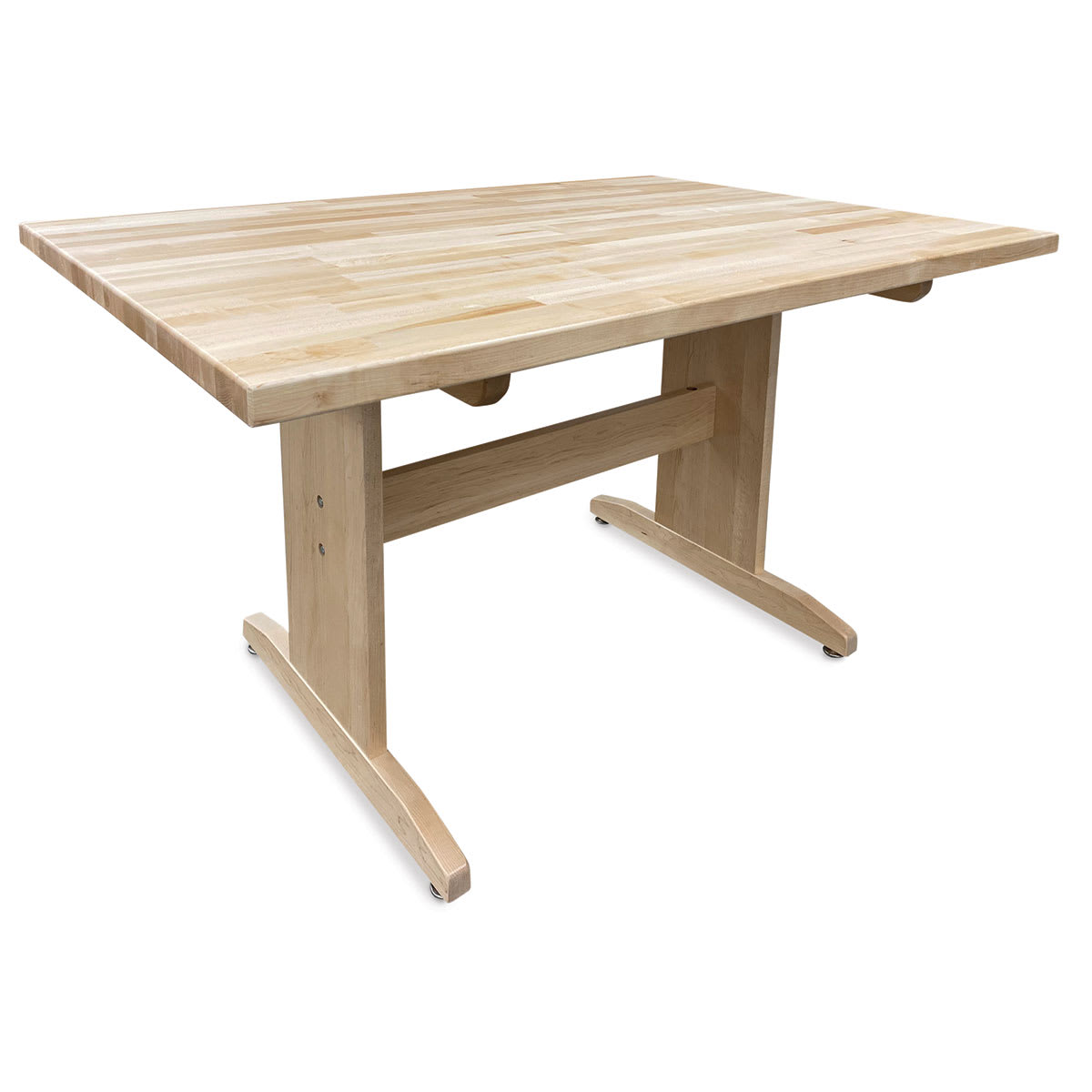 Hann Art Table -  60'' L x 42'' W x 36'' H, Squared Corner, 1.75" Maple Top