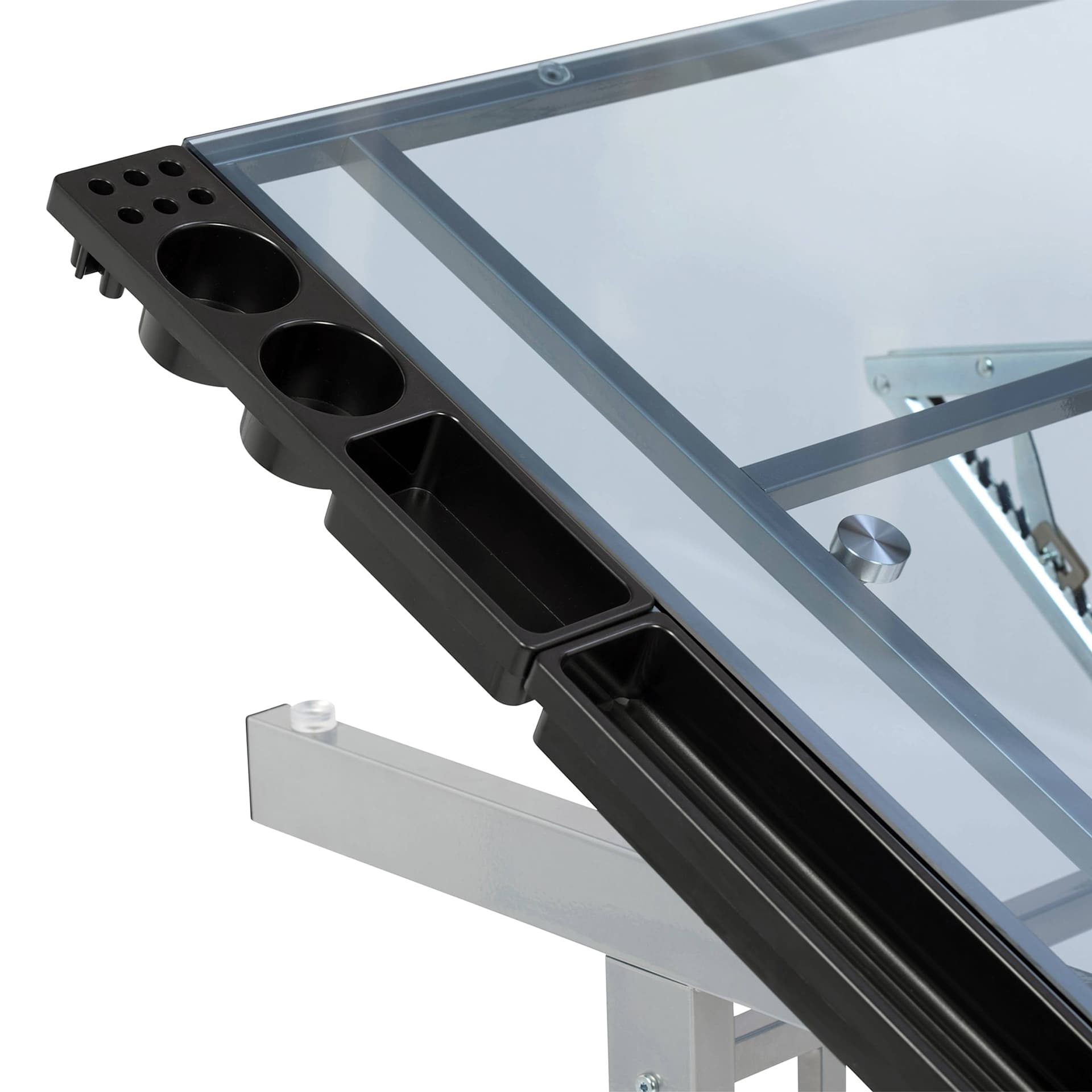 Studio Designs Vision Craft Station, close-up of the side tray