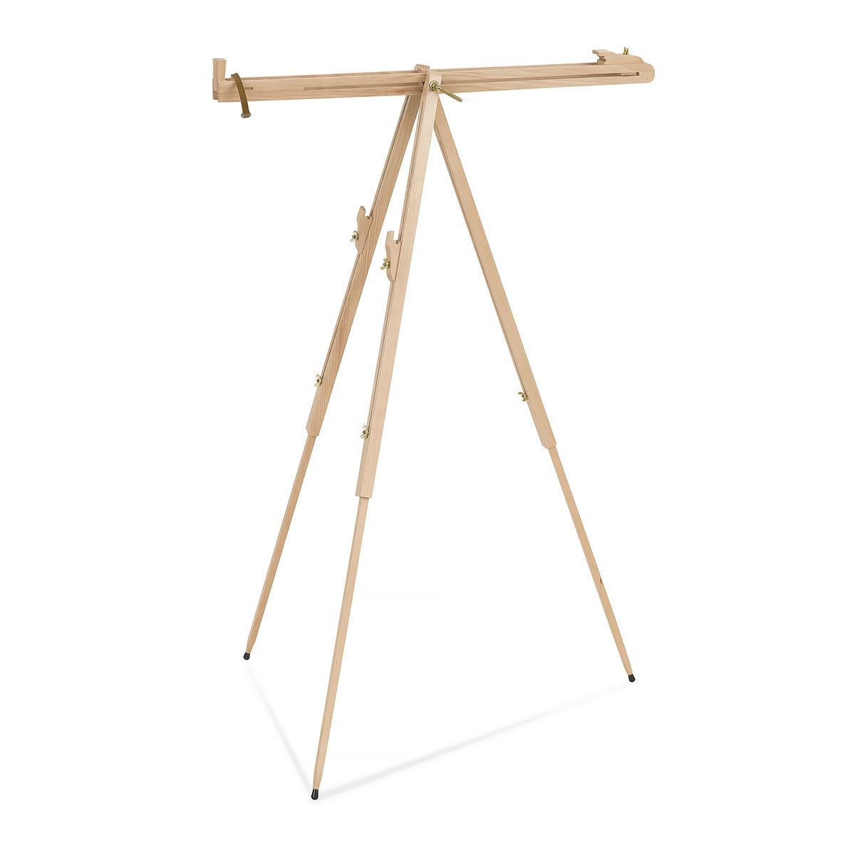 Blick Studio Classic Field Easel can be adjusted flat for watercolor painting. Blick Studio Classic Field Easel can be adjusted flat for watercolor painting.