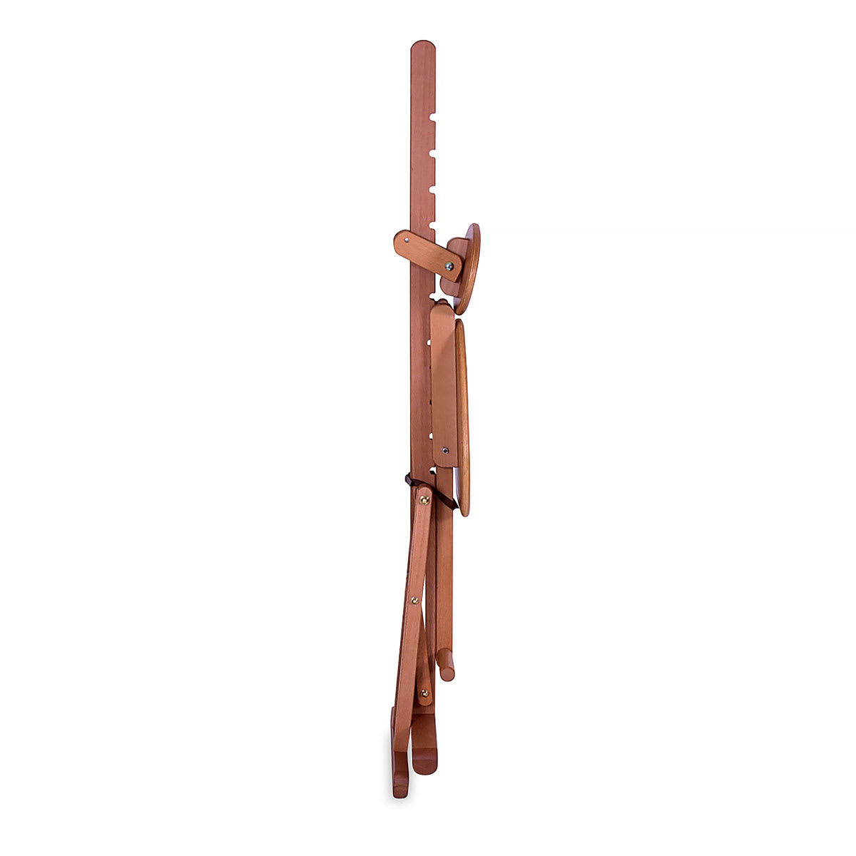 Mabef Adjustable Stool  - Side view Folded flat for storage
