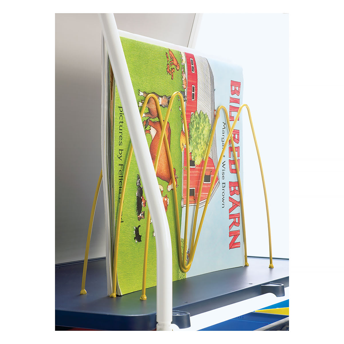 Royal Reading/Writing Center, close-up of upright book holder