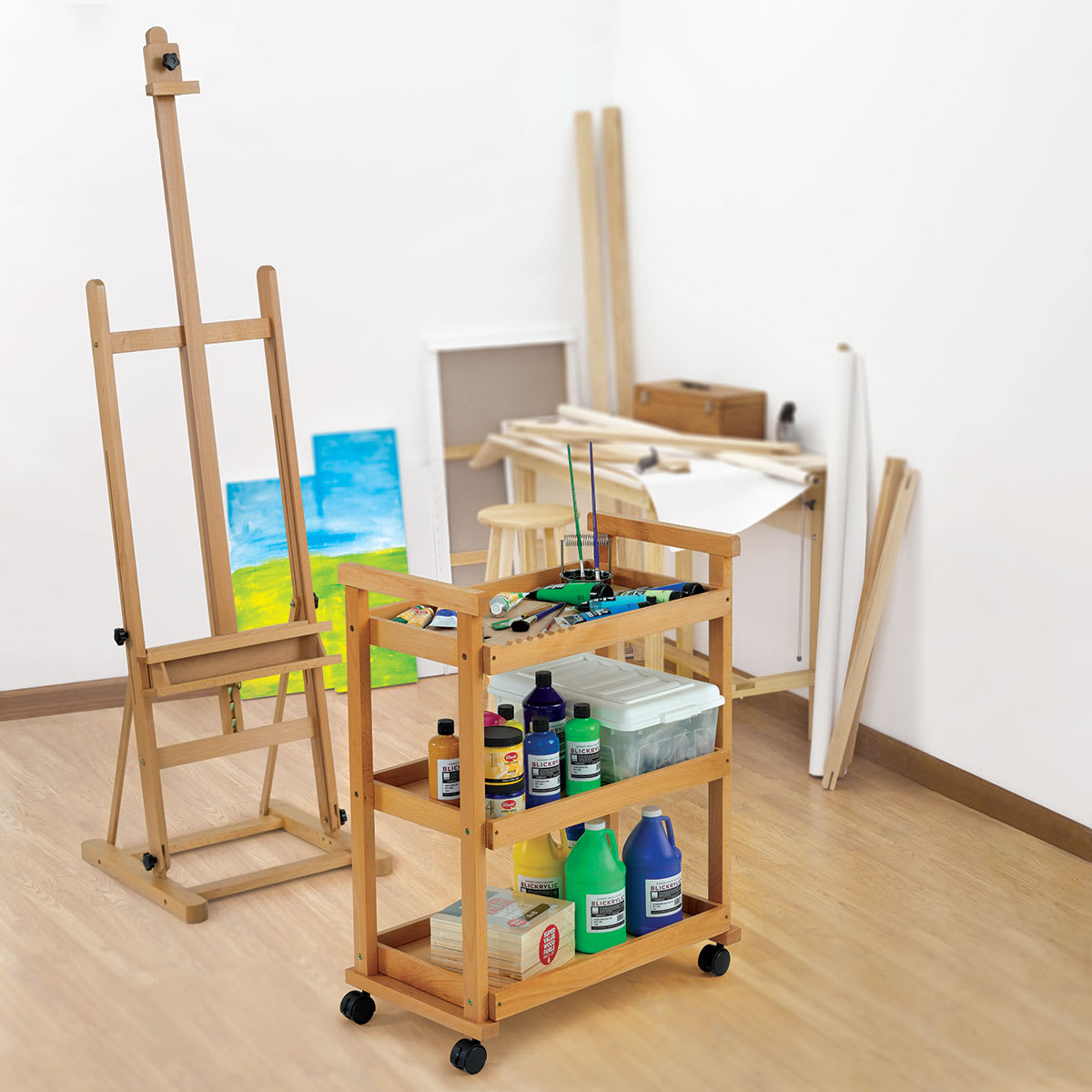 Blick Studio Taboret inside of a workspace