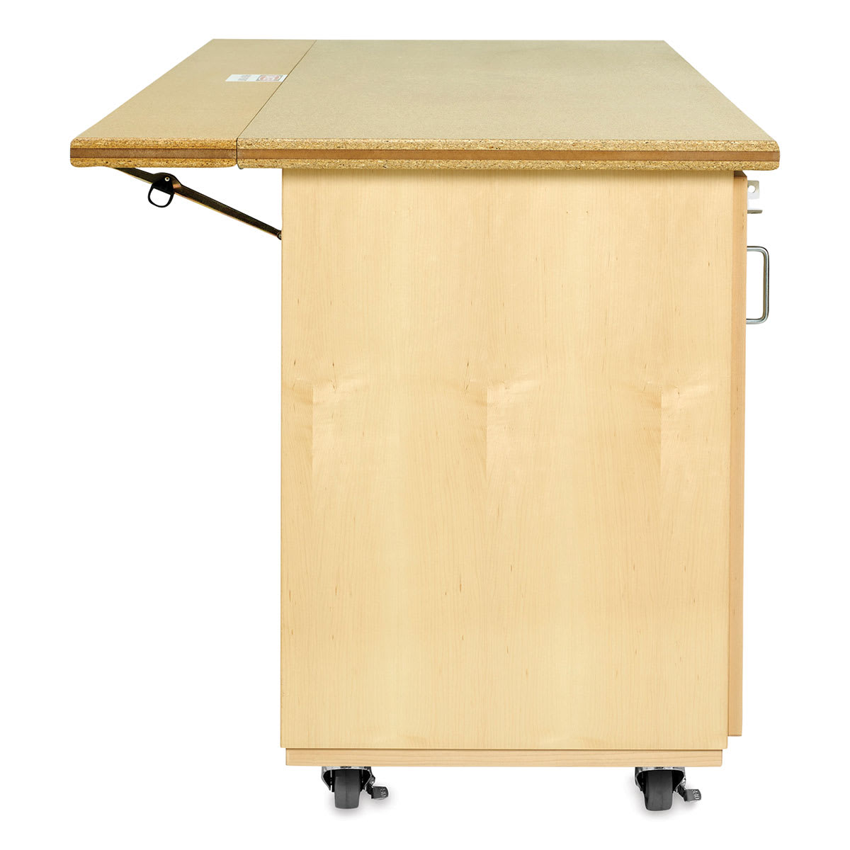 Diversified Spaces Robotic Storage Workbench-side view with drop down top extended