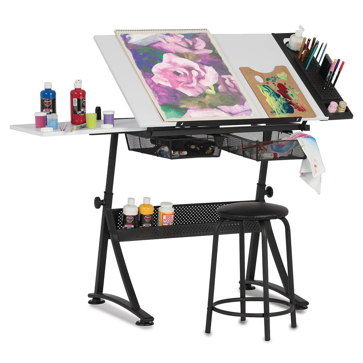 Studio Designs Fusion Center- in use with art supplies Studio Designs Fusion Center- in use with art supplies