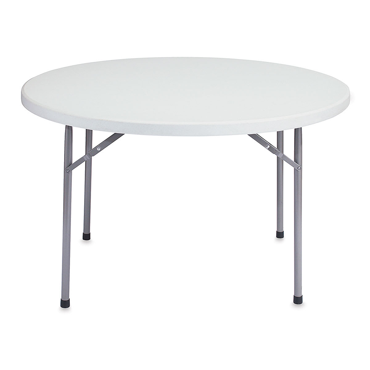 National Public Seating Corp. Folding Table - Round, 48" Diameter, Light Grey Top