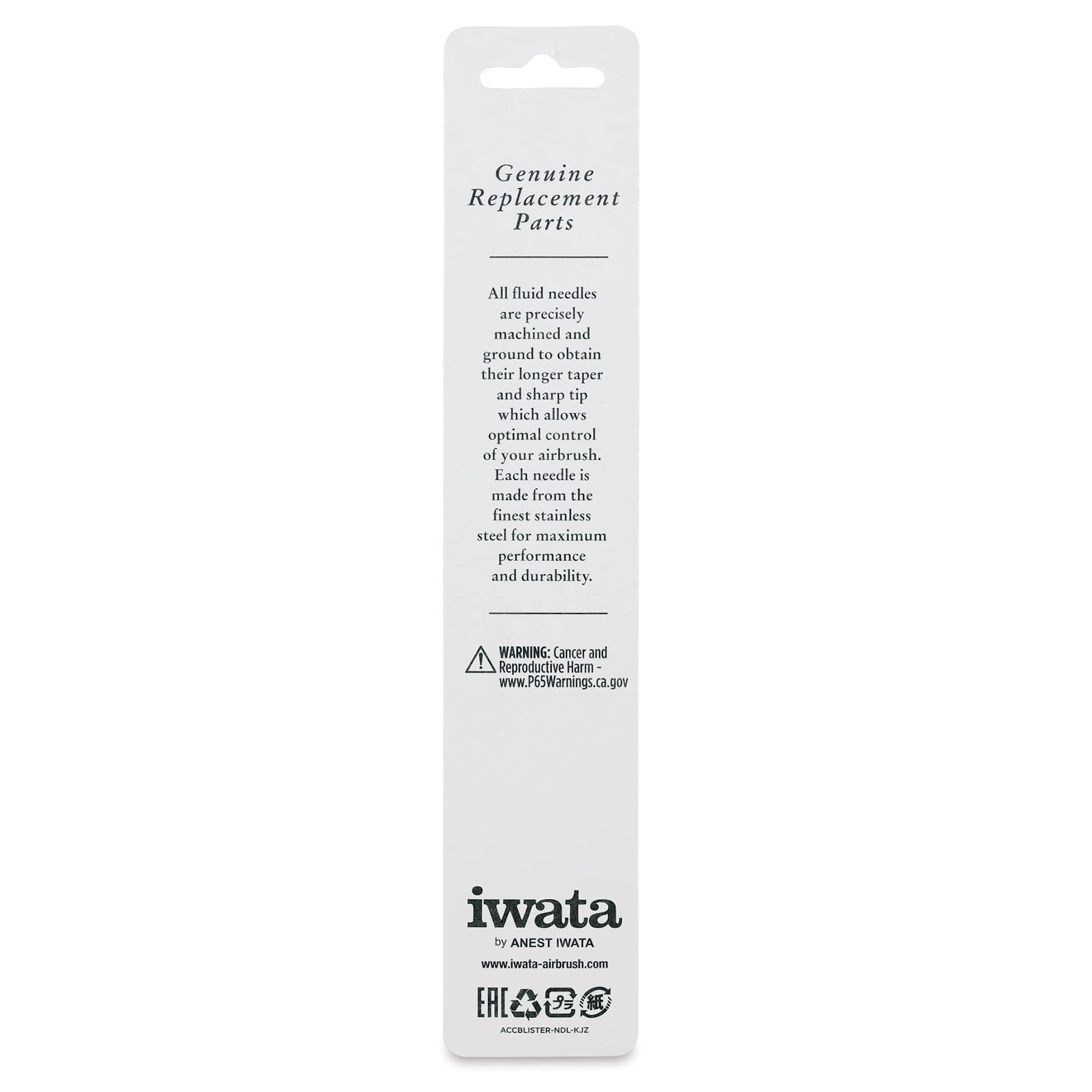 Iwata Washing Brush (Back of package)