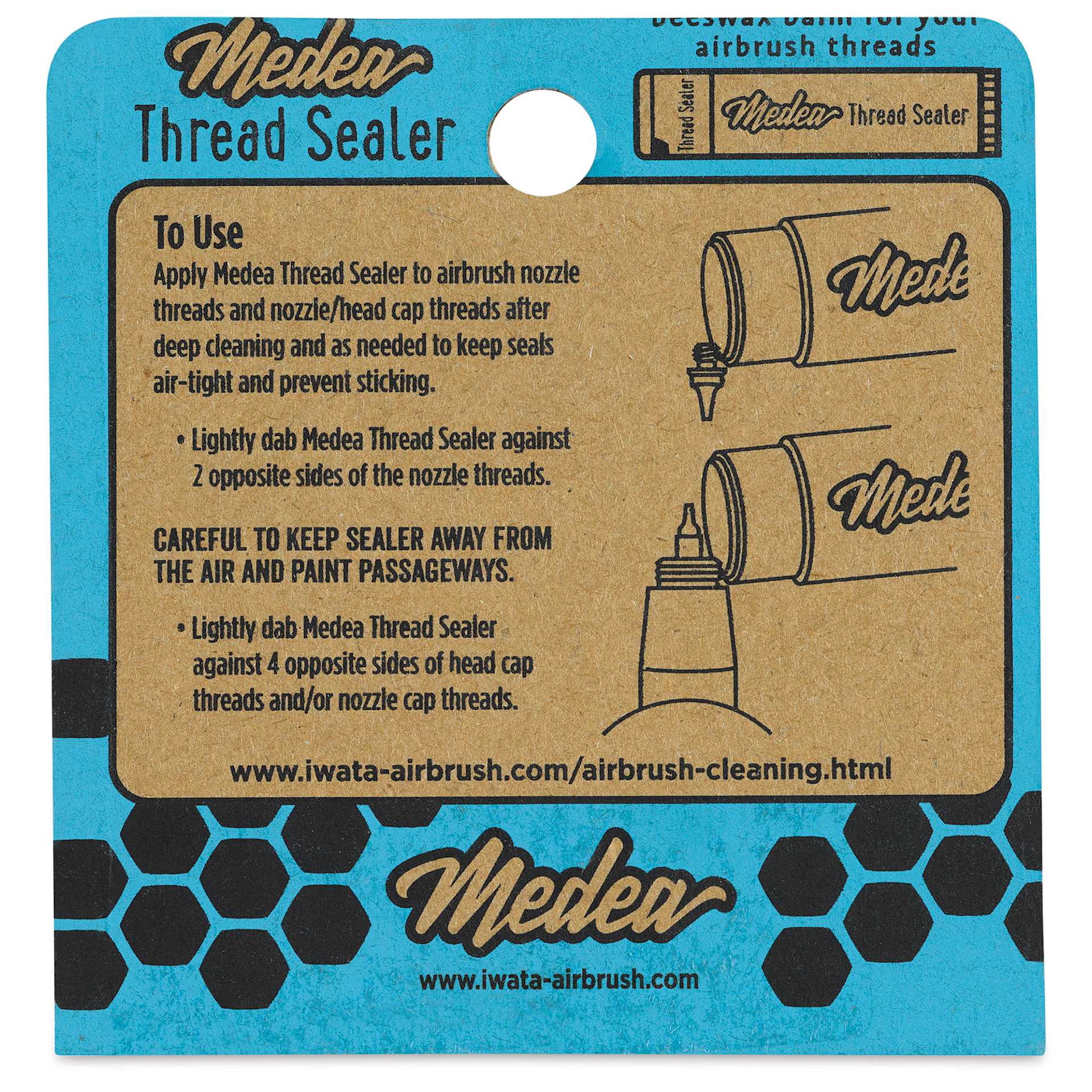 Iwata Medea Thread Sealer (Back of package)