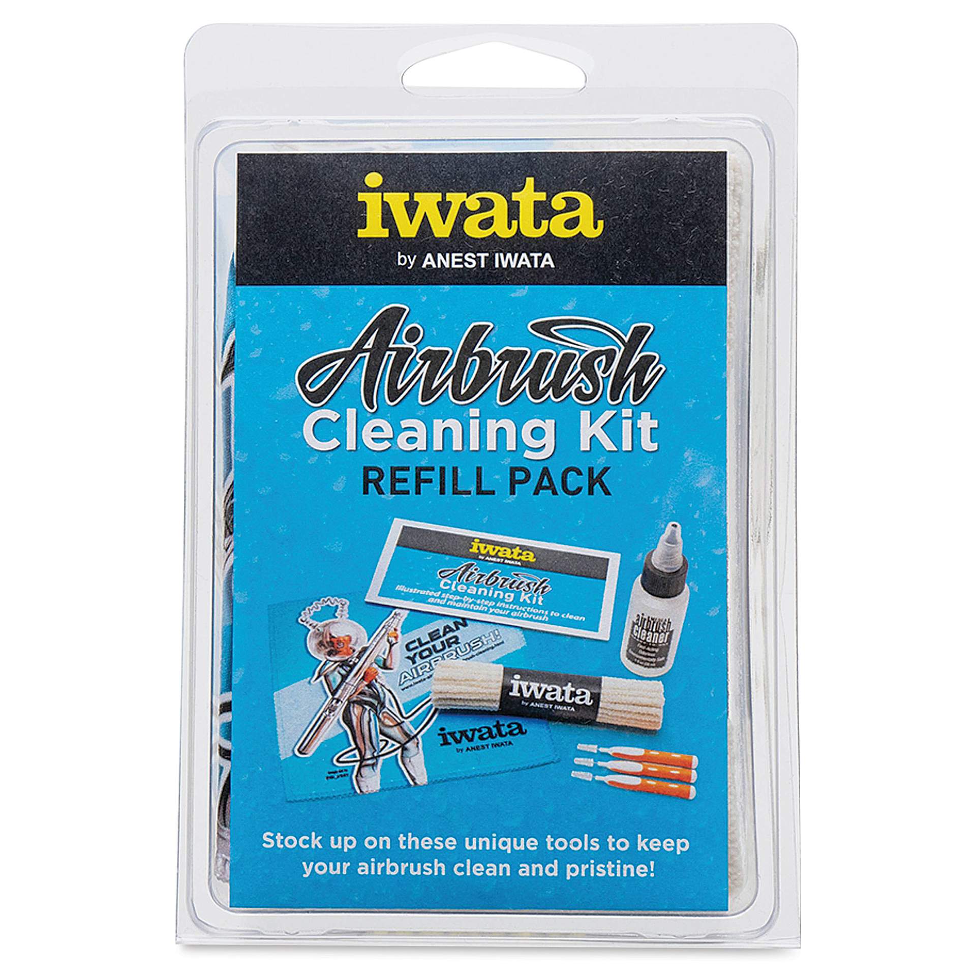 Iwata Airbrush Cleaning Kit Refill Pack - front of packaging