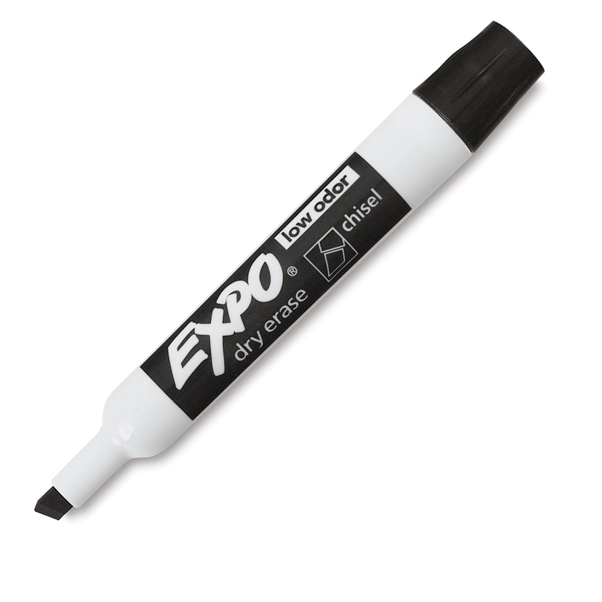 Expo Dry Erase Low Odor Markers - Chisel Tip, Black
