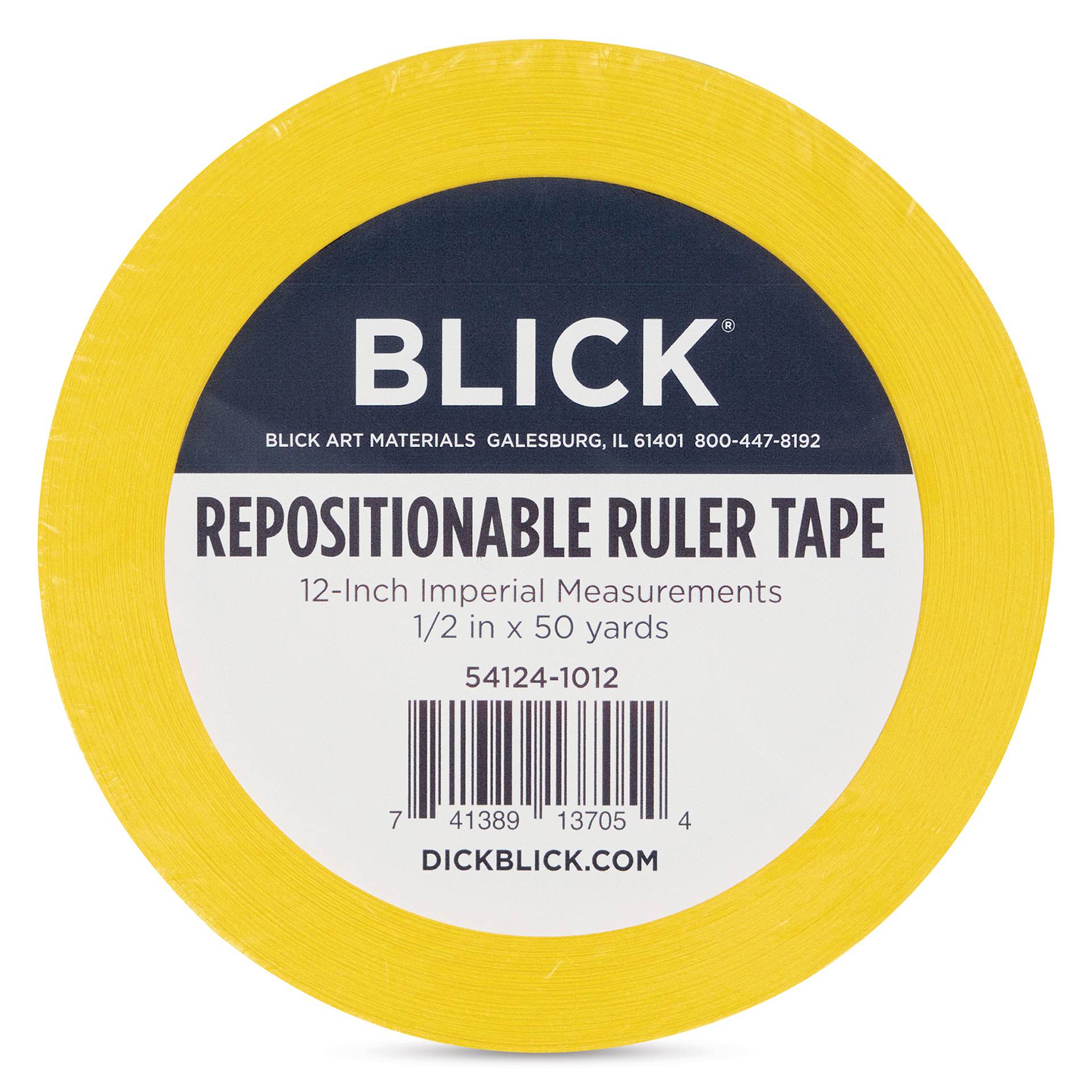 Blick Repositionable Ruler Tape, front of the packaging label