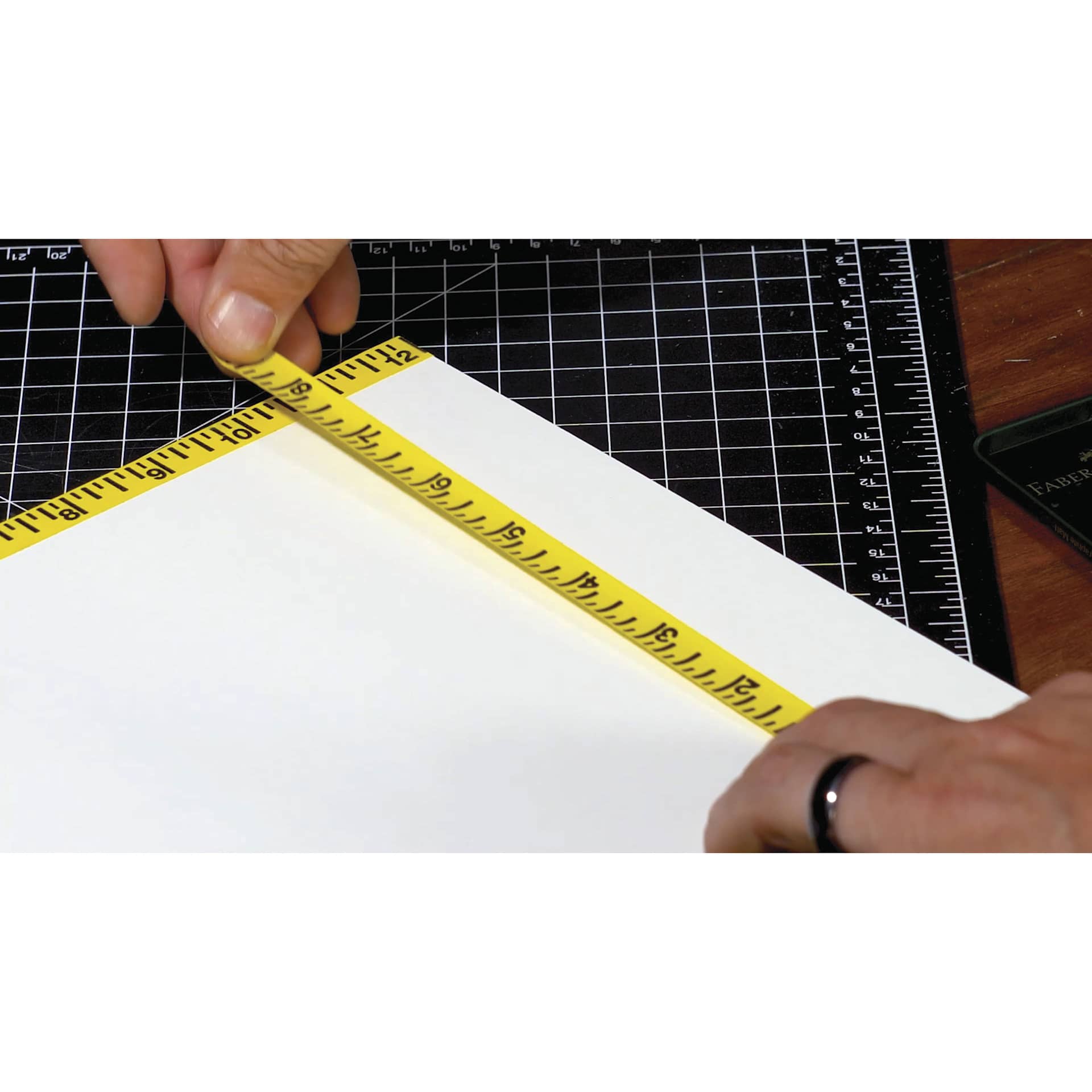 Blick Repositionable Ruler Tape, tape on paper board