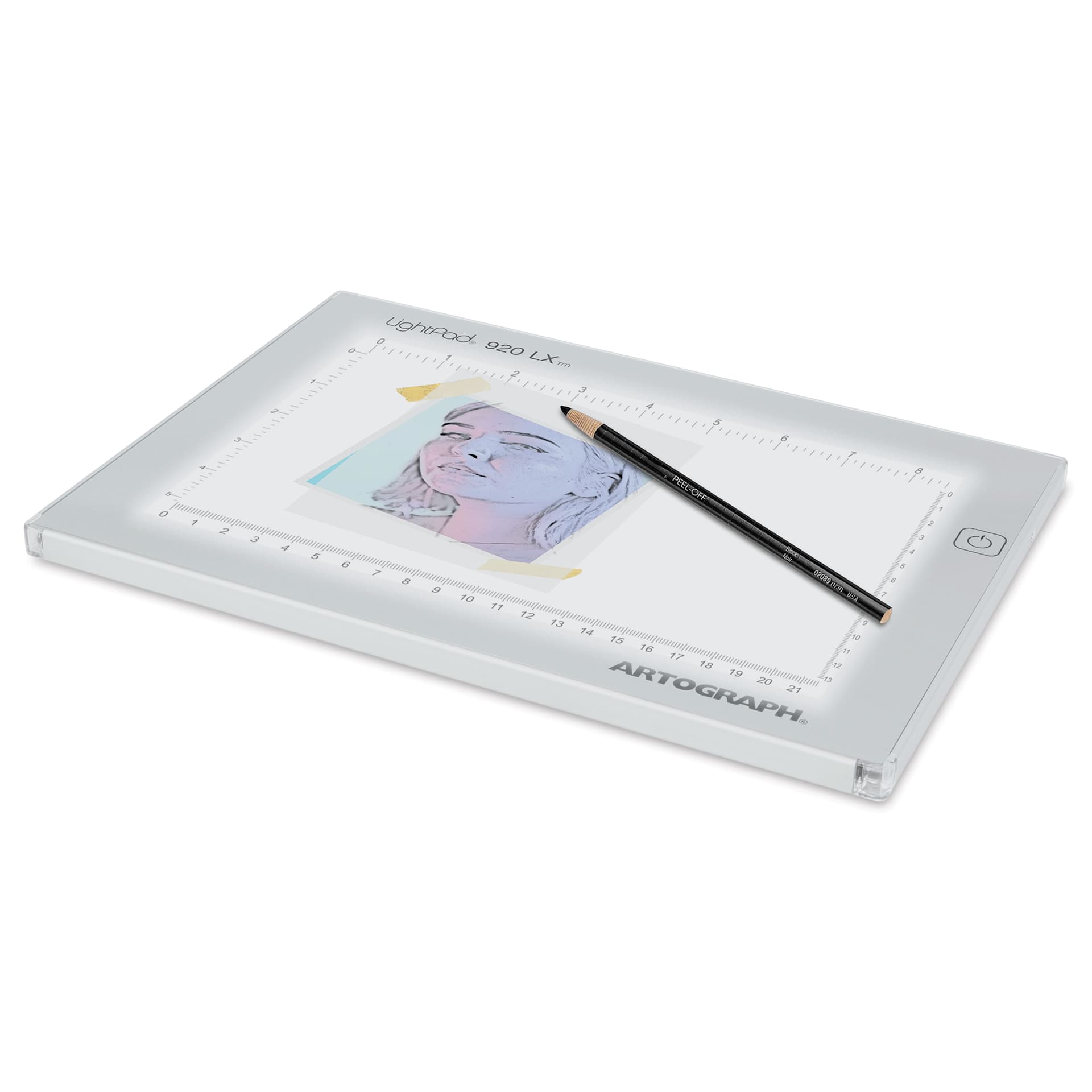 Artograph LED LightPad - 6" x 9" right side view Artograph LED LightPad - 6" x 9" right side view