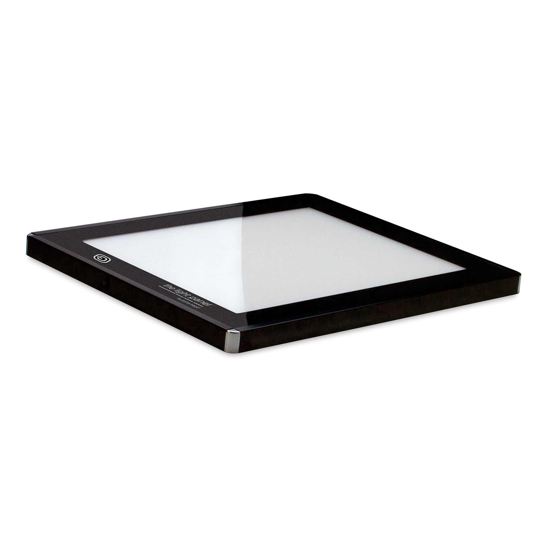 Gagne Porta-Trace LED Light Panel - Dimmable, 9" x 12", Black, side angled view of light panel Gagne Porta-Trace LED Light Panel - Dimmable, 9" x 12", Black, side angled view of light panel