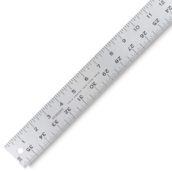 Fairgate Aluminum Straight Edge Ruler - 36" - close-up