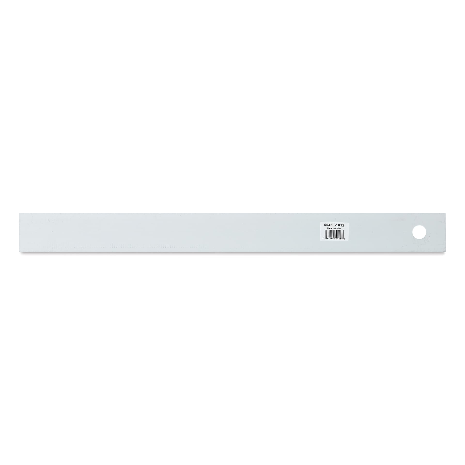 Blick Aluminum Ruler - 12" (top view of back)