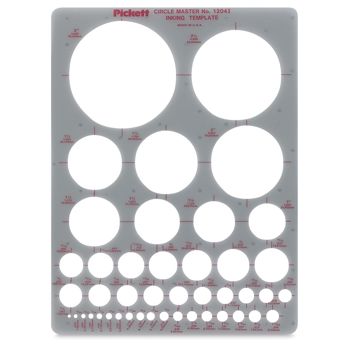 Chartpak Circle Master Template Chartpak Circle Master Template