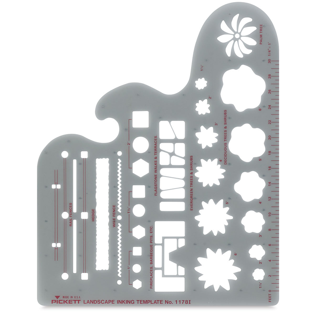 ChartPak Pickett Landscape Template - Top view of Landscape template
ChartPak Pickett Landscape Template - Top view of Landscape template