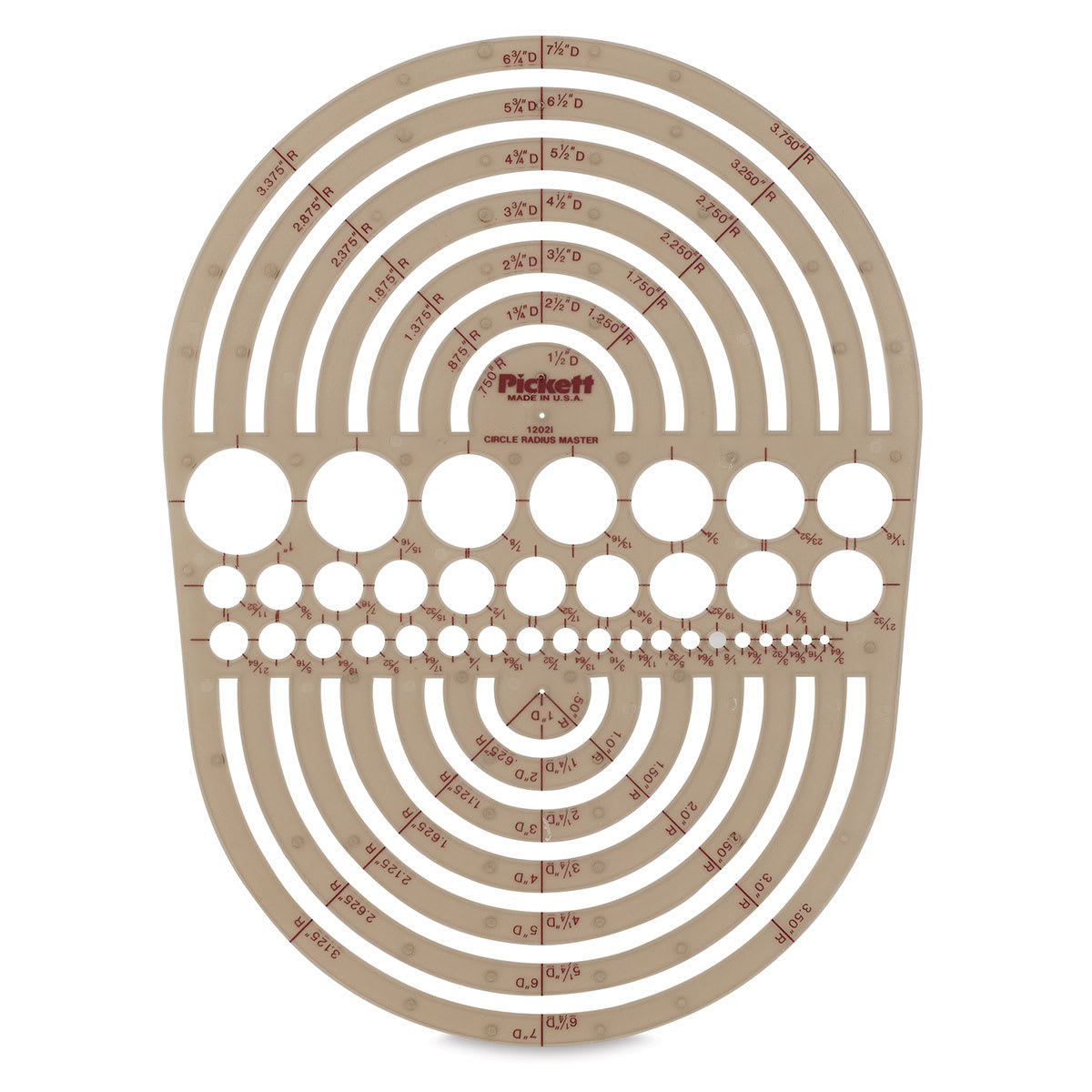 Chartpak Circle Radius Master Template Chartpak Circle Radius Master Template
