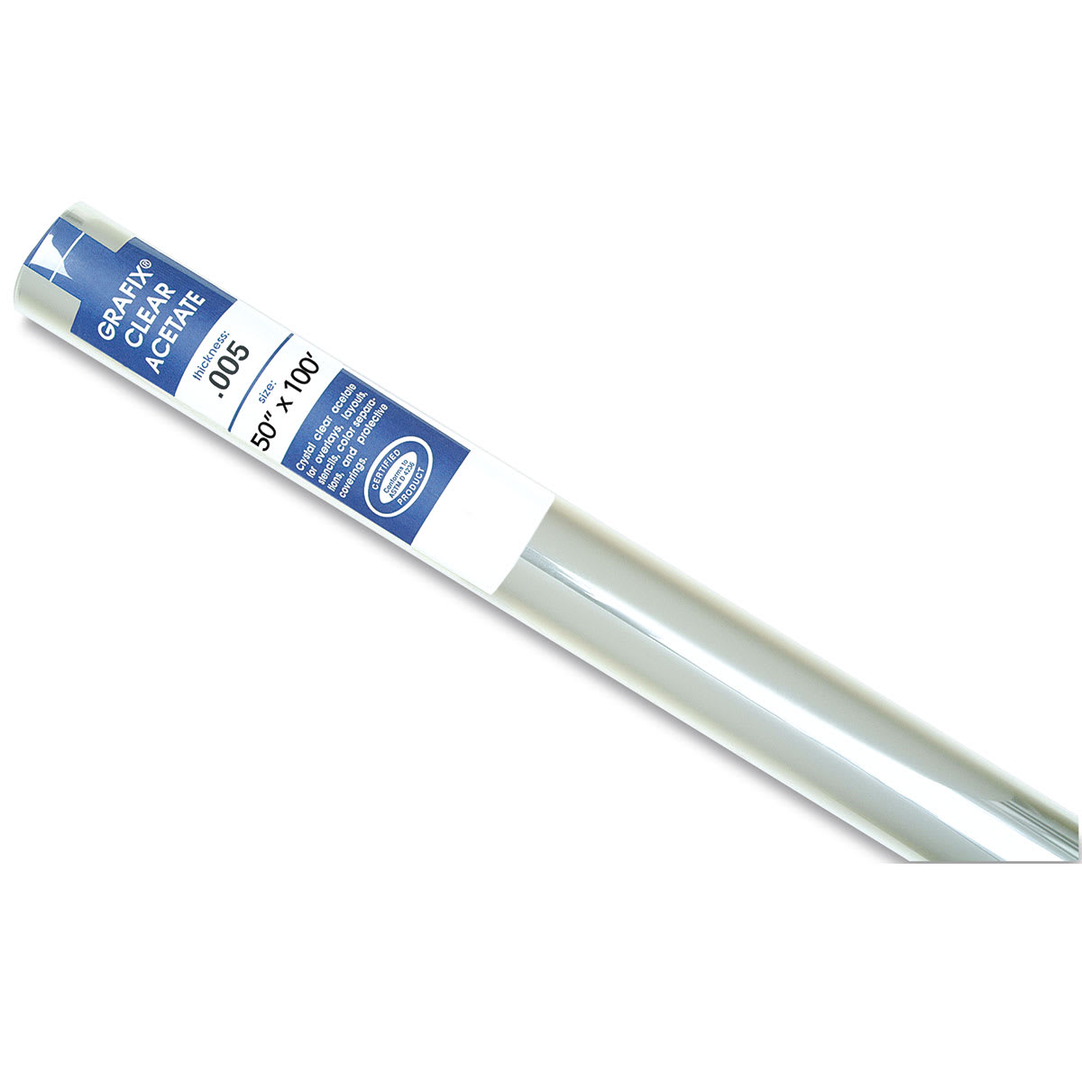 Grafix Clear Acetate - 50" x 100 ft x .005", Roll