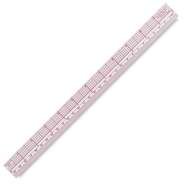 10ths Metric Beveled Ruler - 12" x 1" 10ths Metric Beveled Ruler - 12" x 1"