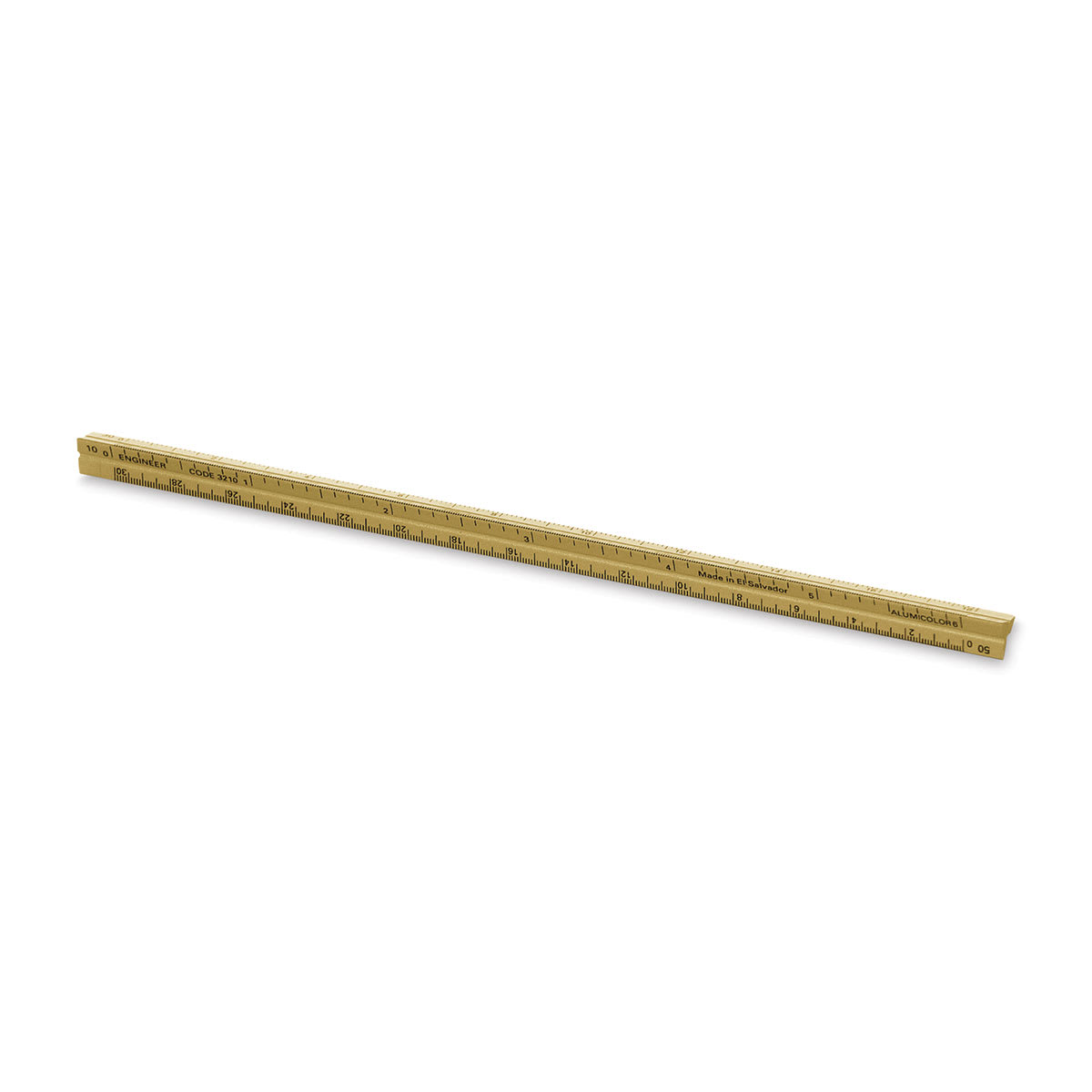 Alumicolor Pocket Scale - 6", Gold, Architectural