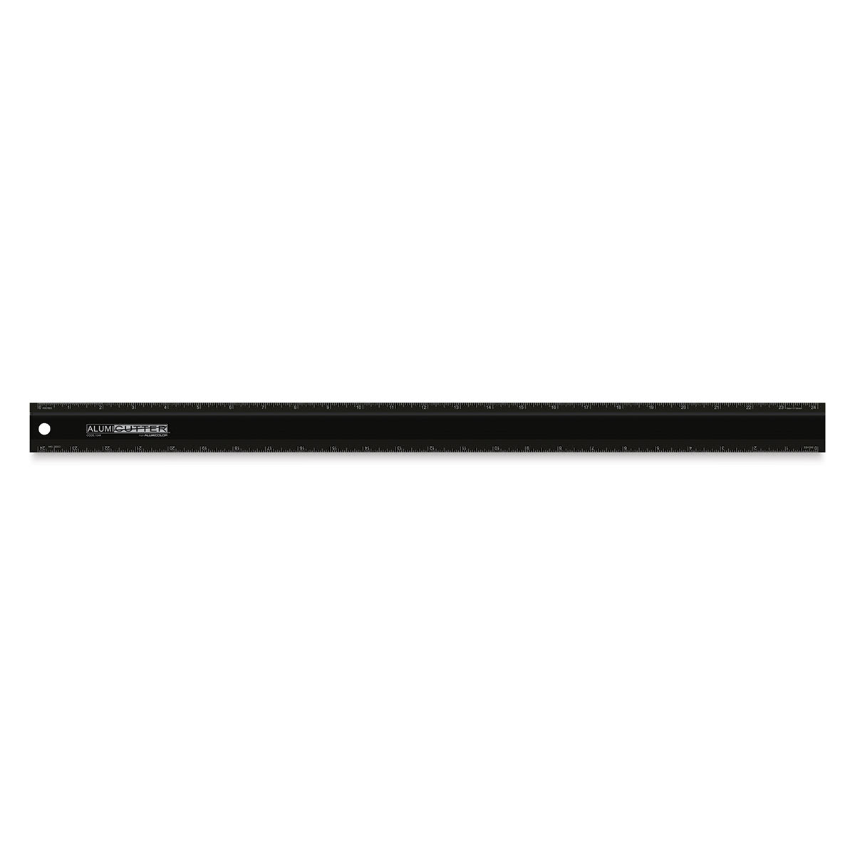 Alumicutter Ruler - 24", Black, Steel Edge