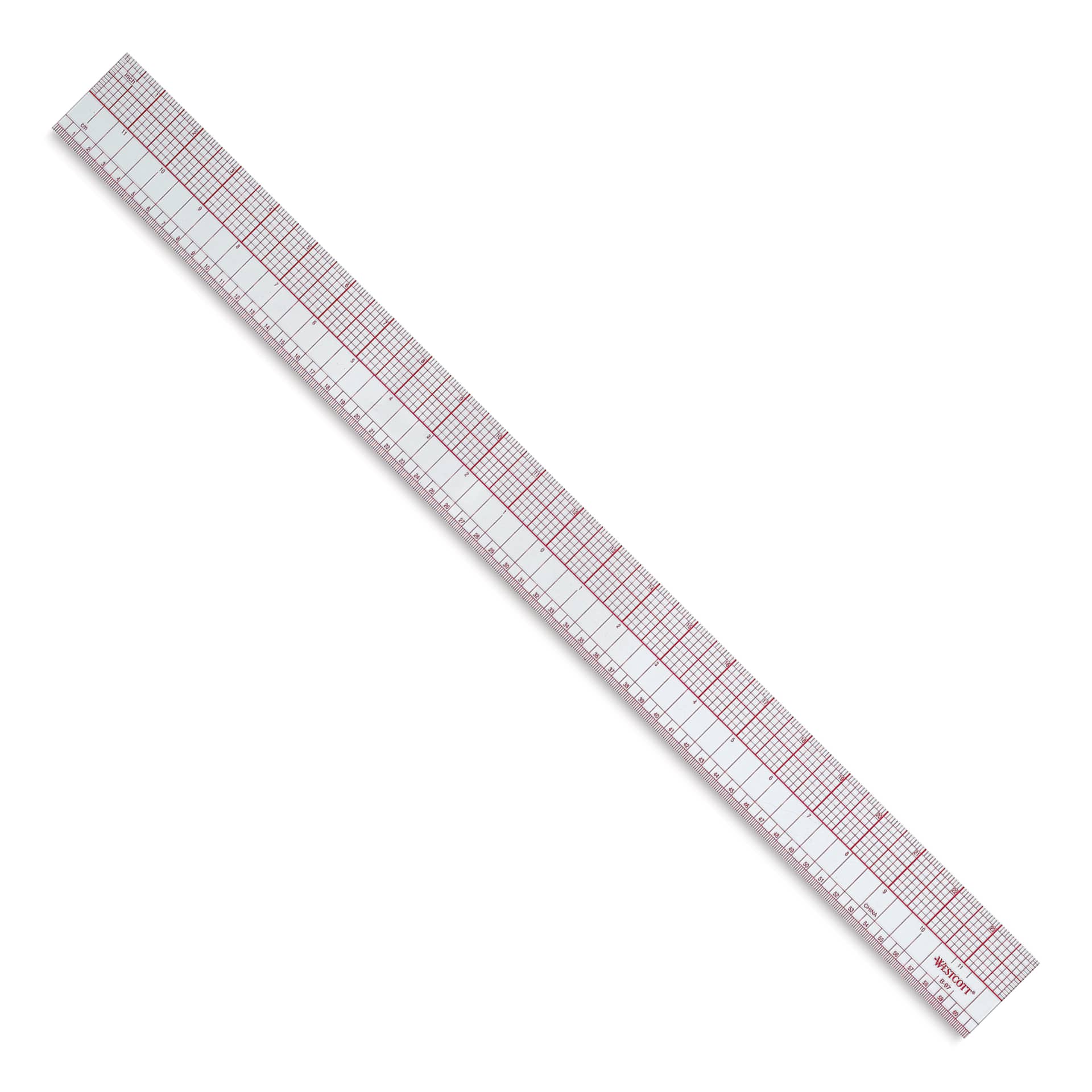 Westcott Inch/Metric Ruler - Shown at angle Westcott Inch/Metric Ruler - Shown at angle
