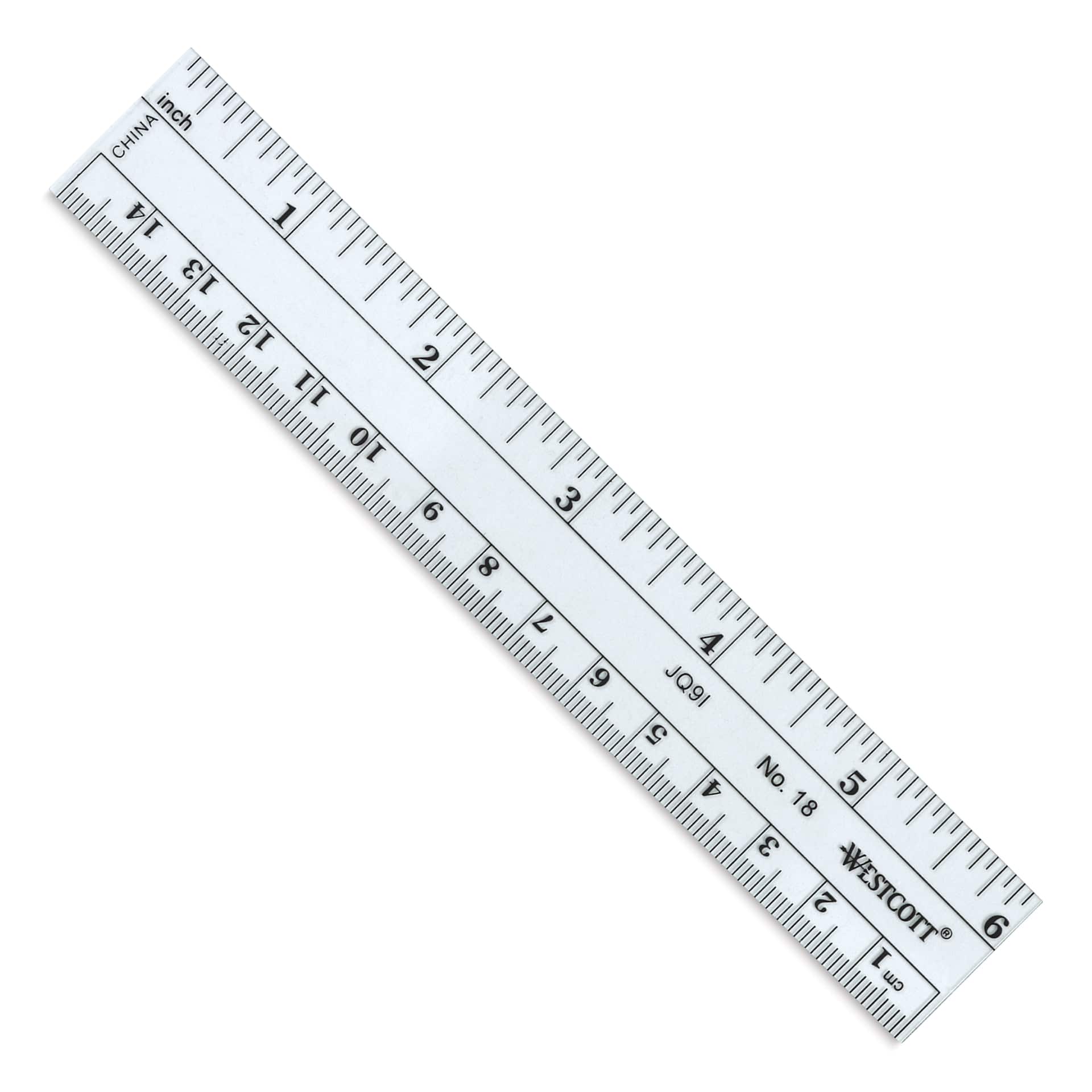 Westcott Flexible Inch/Metric Ruler - 6", Inch/Metric Westcott Flexible Inch/Metric Ruler - 6", Inch/Metric