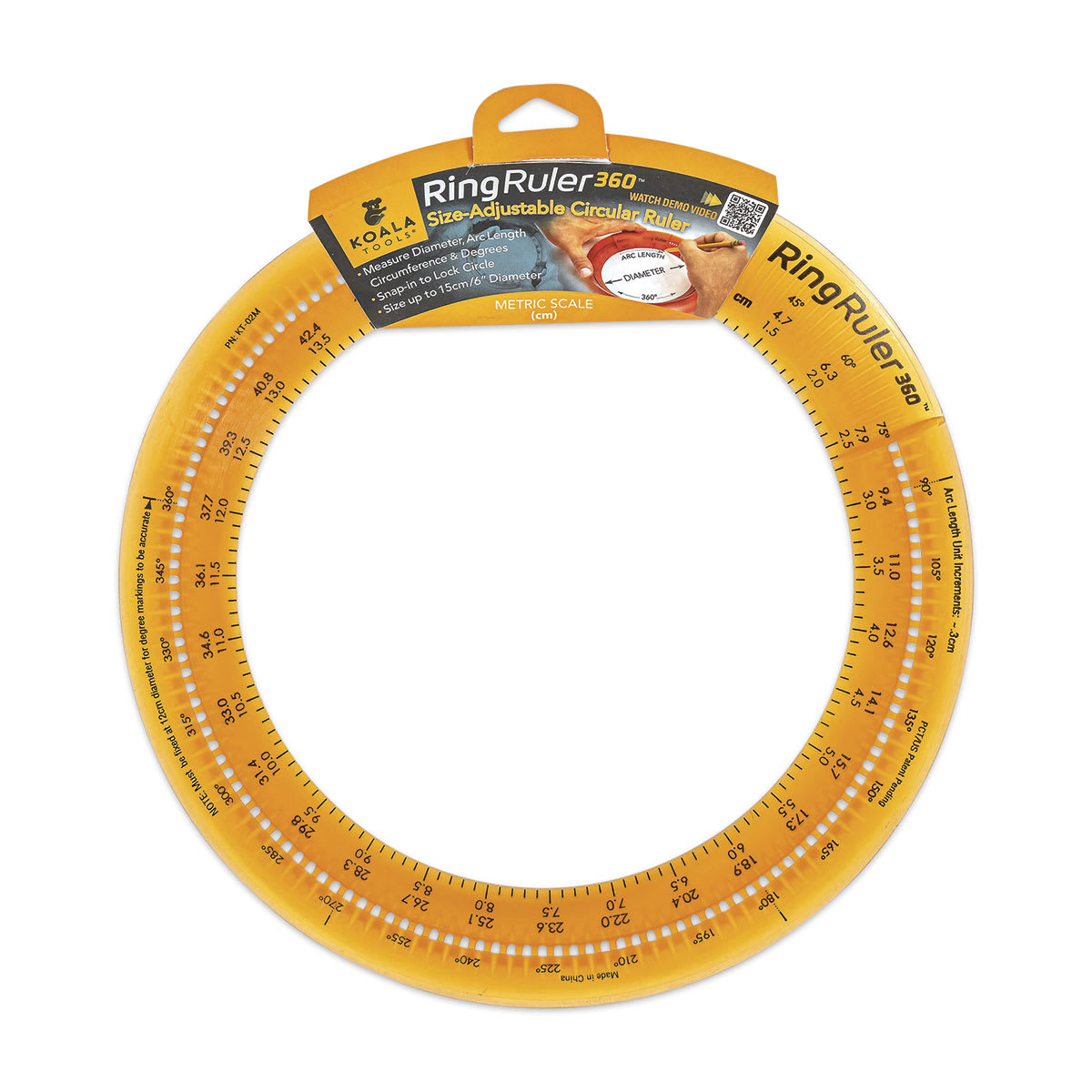Koala Tools Ring Ruler 360 - Metric - front of packaging