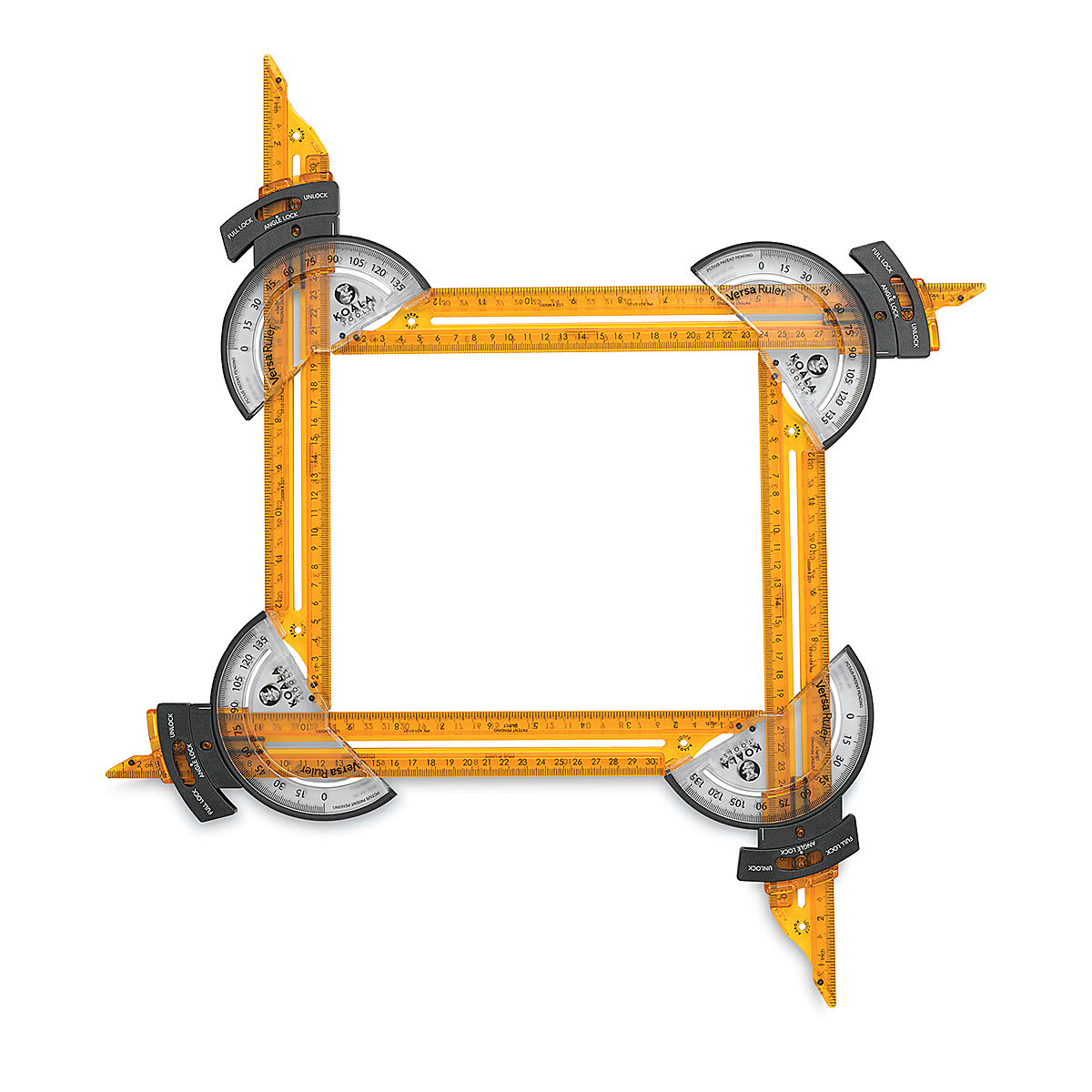 Versa Ruler - Rulers connected into square