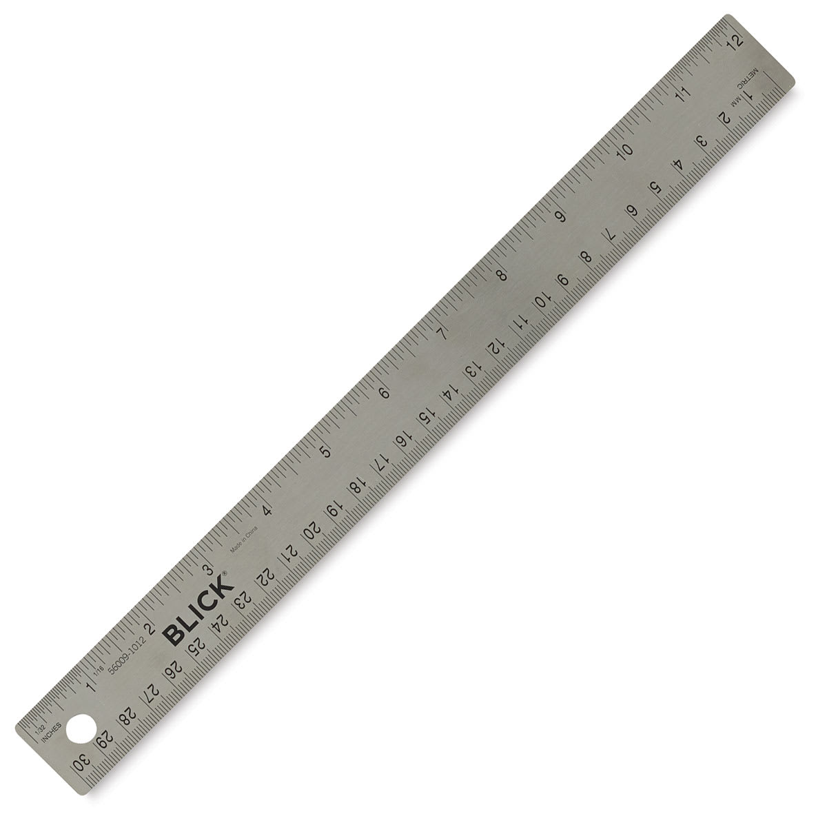 Blick Stainless Steel Ruler - 12", front
