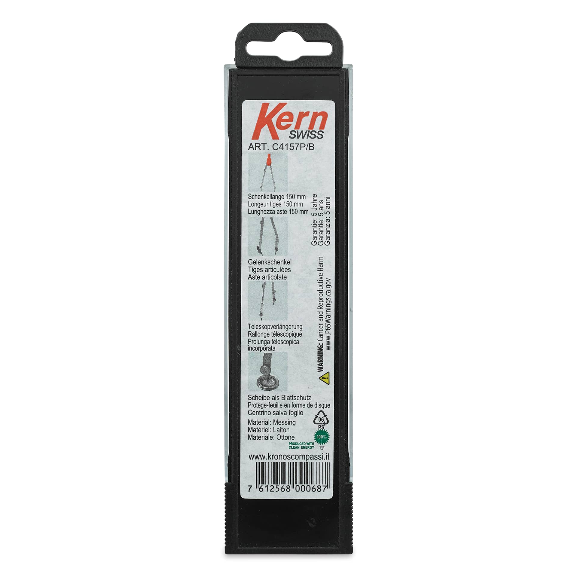 Kern Technical Compass (back of packaging)