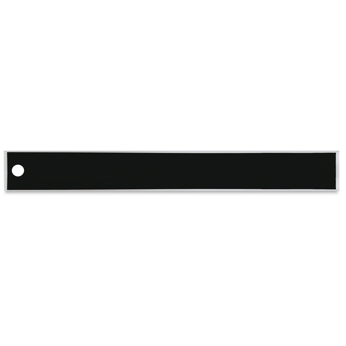 Blick Aluminum Non-Slip Ruler - 12" (out of packaging, back)