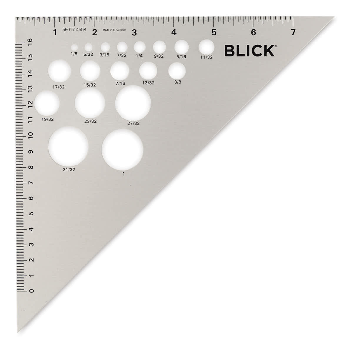 Blick Aluminum Triangles - 8", 45/90 - front