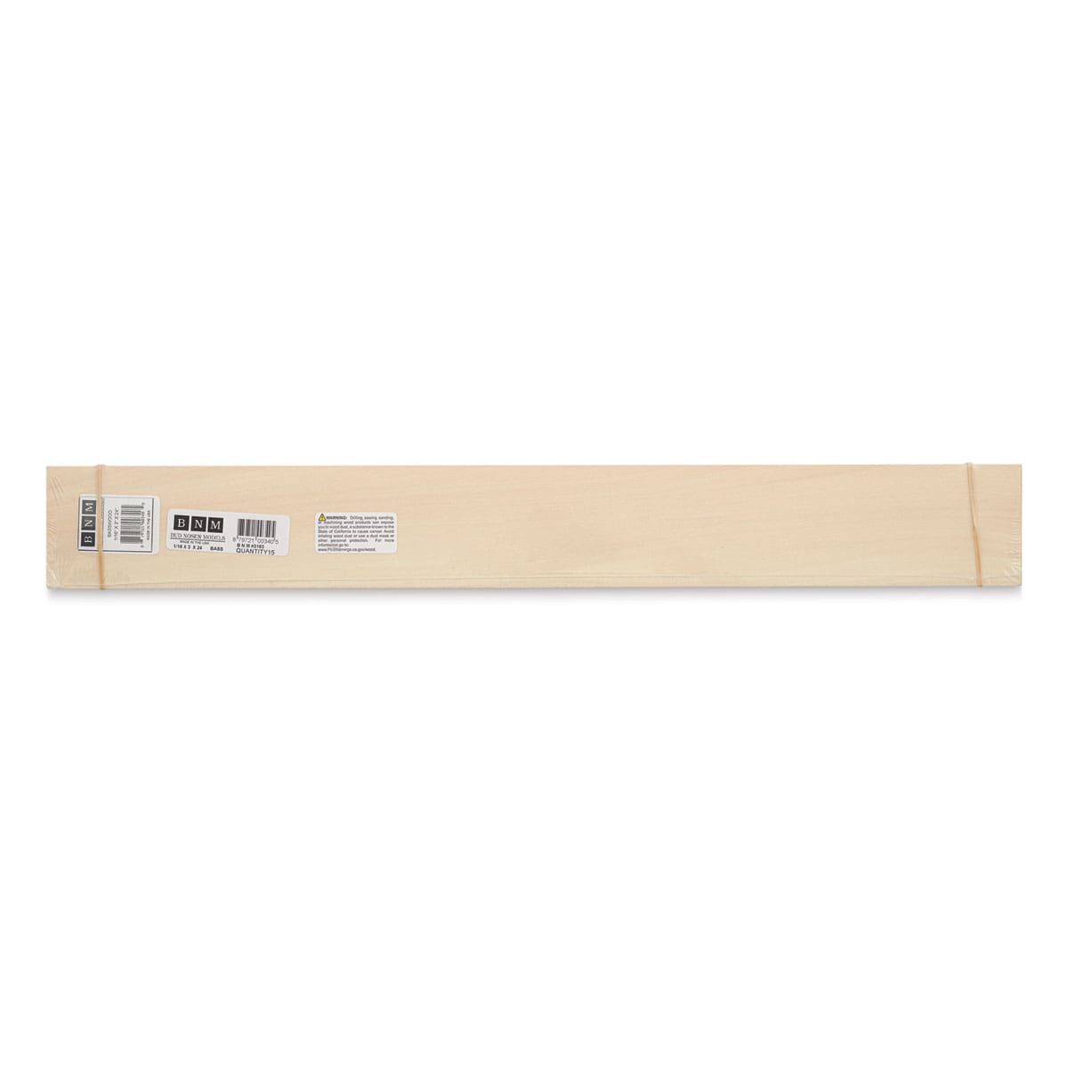 Bud Nosen Basswood Sheets - 1/16" x 3" x 24", 15 Sheets - top view