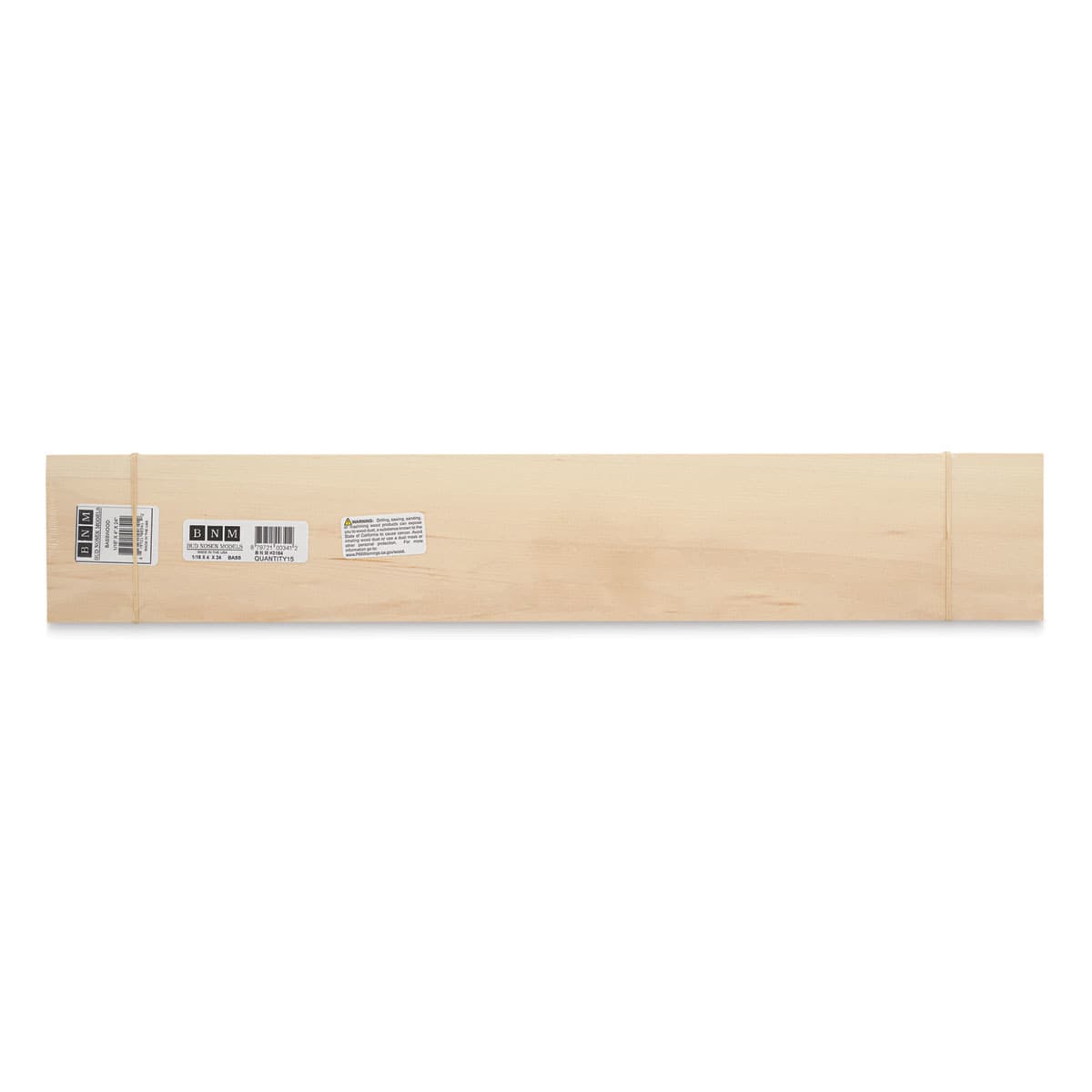 Bud Nosen Basswood Sheets - 1/16" x 4" x 24", 15 Sheets