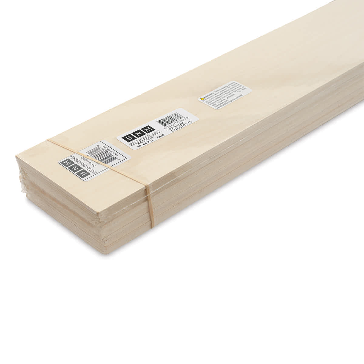 Bud Nosen Basswood Sheets - 1/8" x 4" x 24", 15 Sheets - close-up