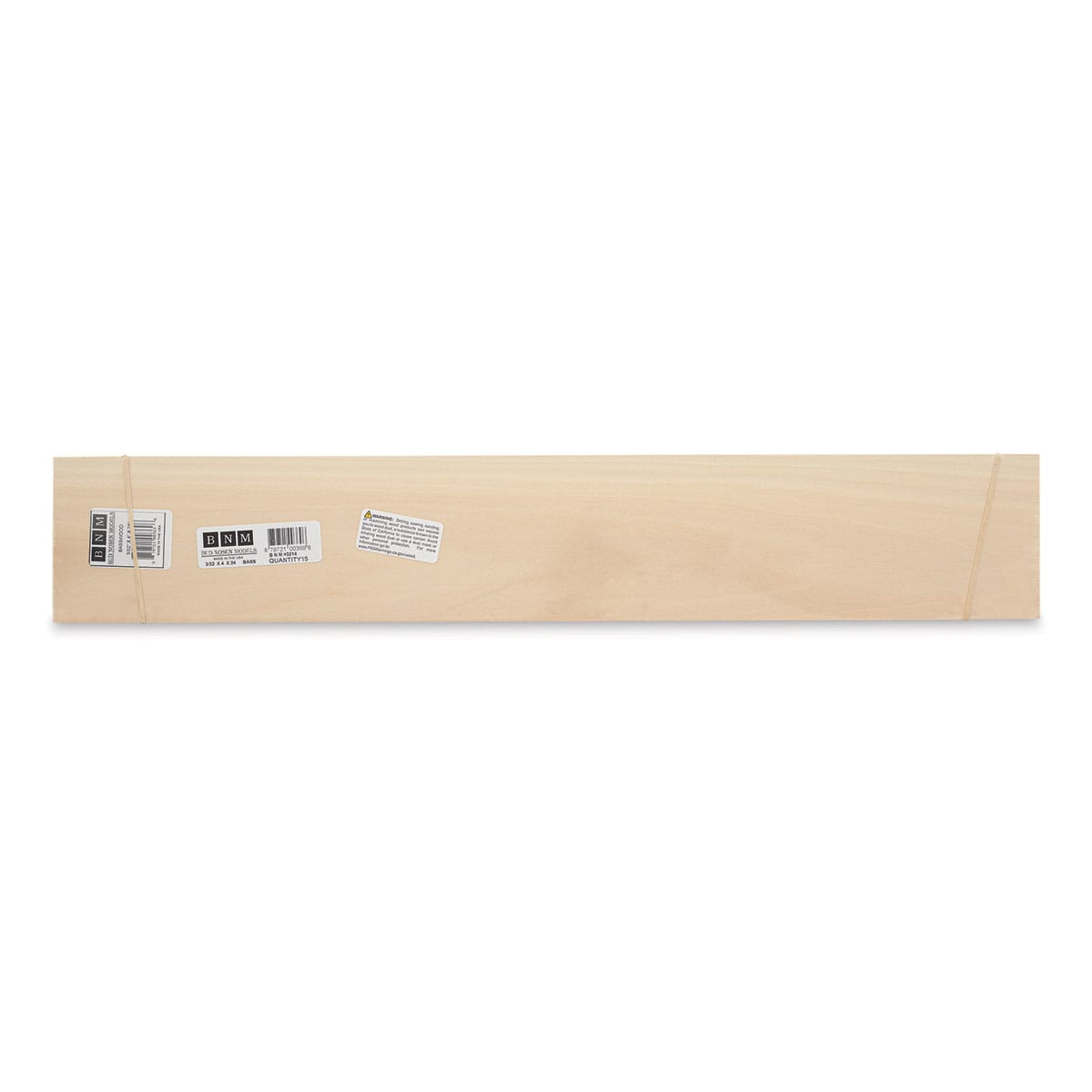 Bud Nosen Basswood Sheets - 3/32" x 4" x 24", 15 Sheets - top view