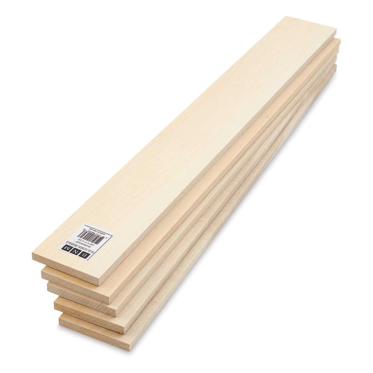 Bud Nosen Basswood Sheets - 3/8" x 3" x 24", 5 Sheets