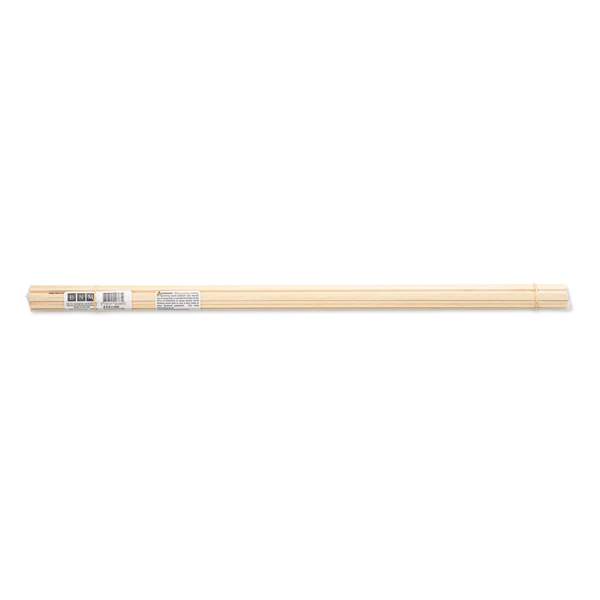 Bud Nosen Basswood Sticks - 5/32" x 5/32" x 24", 36 Sticks - top view