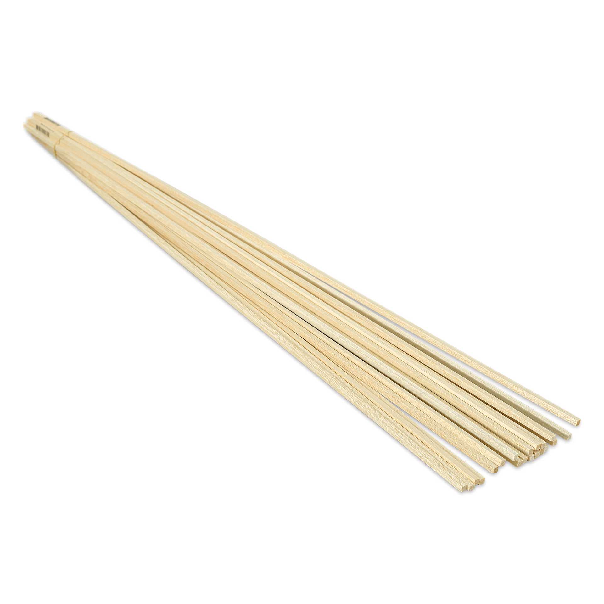 Bud Nosen Balsa Wood Sticks - 1/4" x 1/4" x 36", Pkg of 20