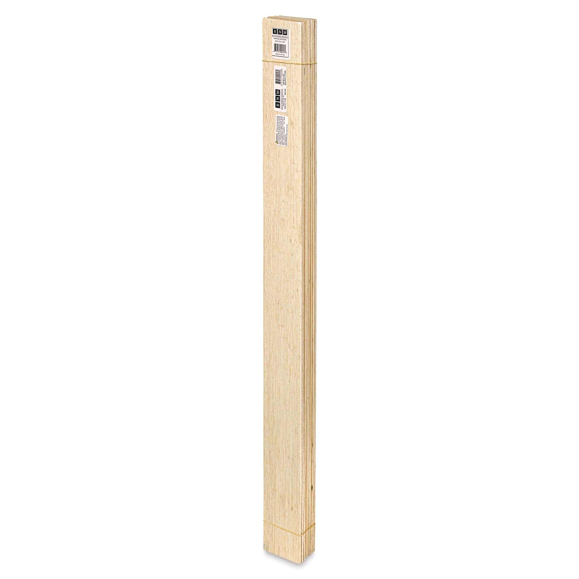 Bud Nosen Balsa Wood Sheets - 3/32" x 3" x 36", Pkg of 20 (full length)
