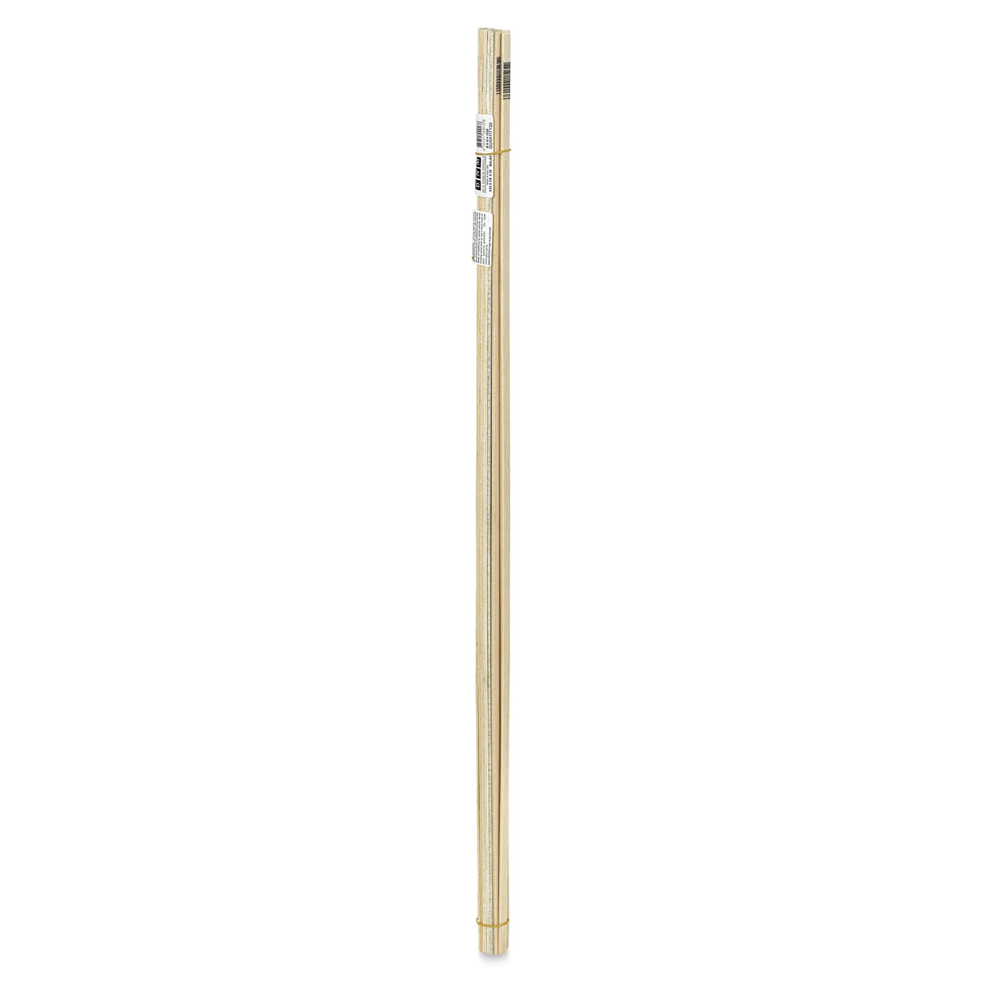 Bud Nosen Balsa Wood Sticks - 3/32" x 3/8" x 36", Pkg of 20 (full length)