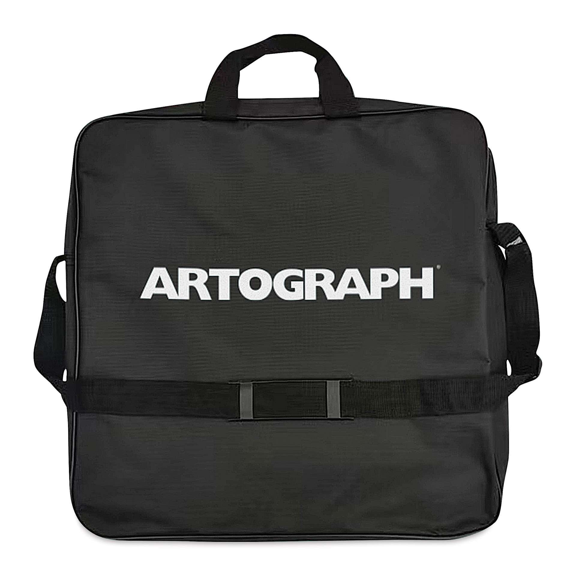 Artograph Ring Light with Floor Stand - 18" Diameter, close up of the carrying case. 