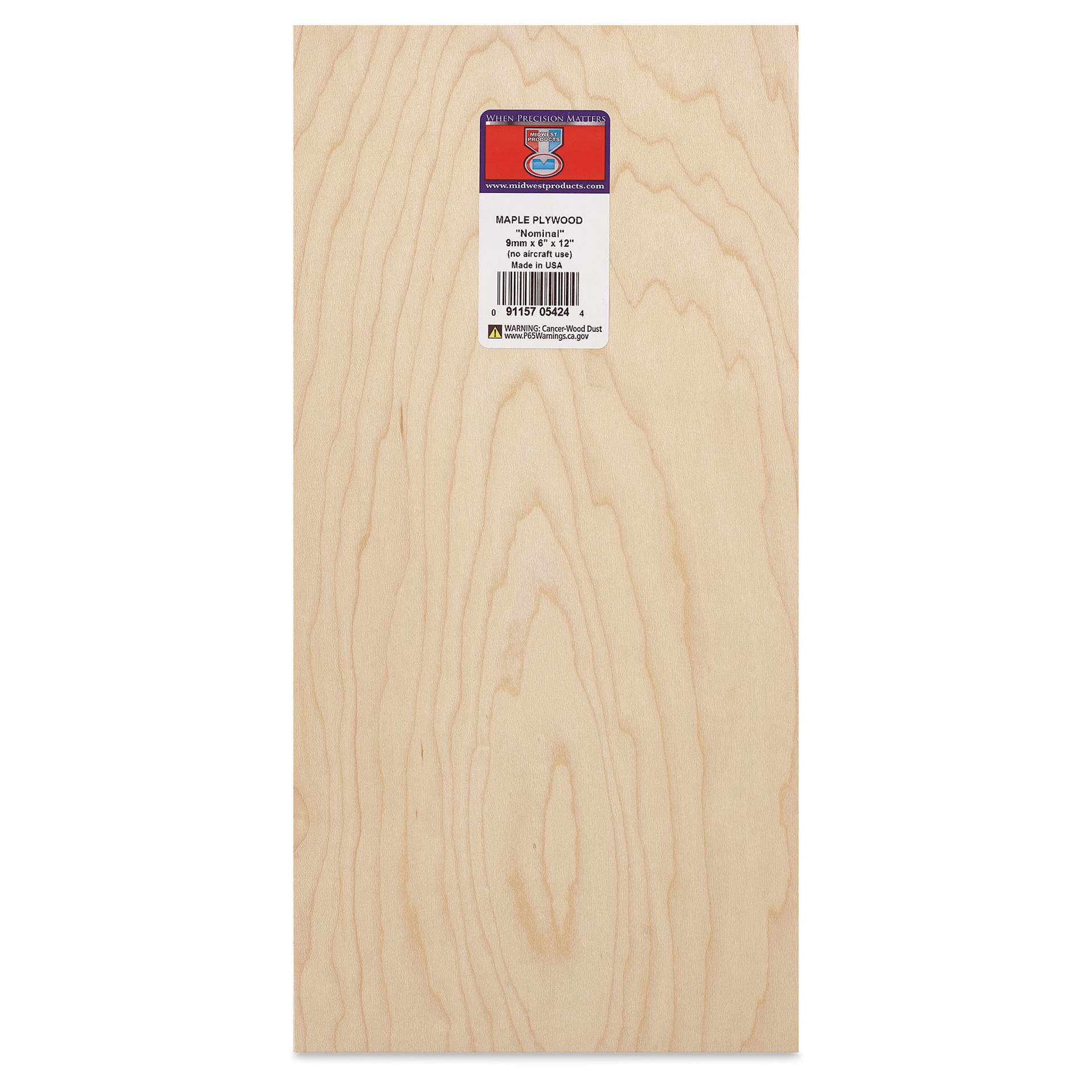 Midwest Products Maple Plywood - 3/8" x 6" x 12" Midwest Products Maple Plywood - 3/8" x 6" x 12"