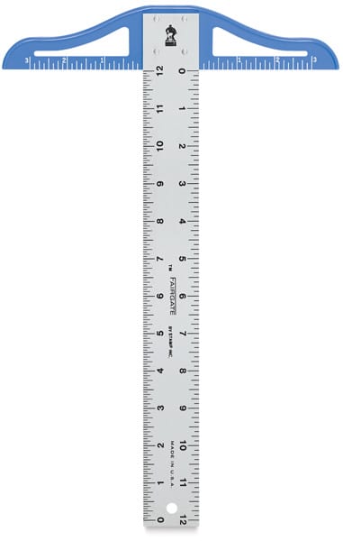 Fairgate Cork-Backed T-Square - Front of T-Square upright
