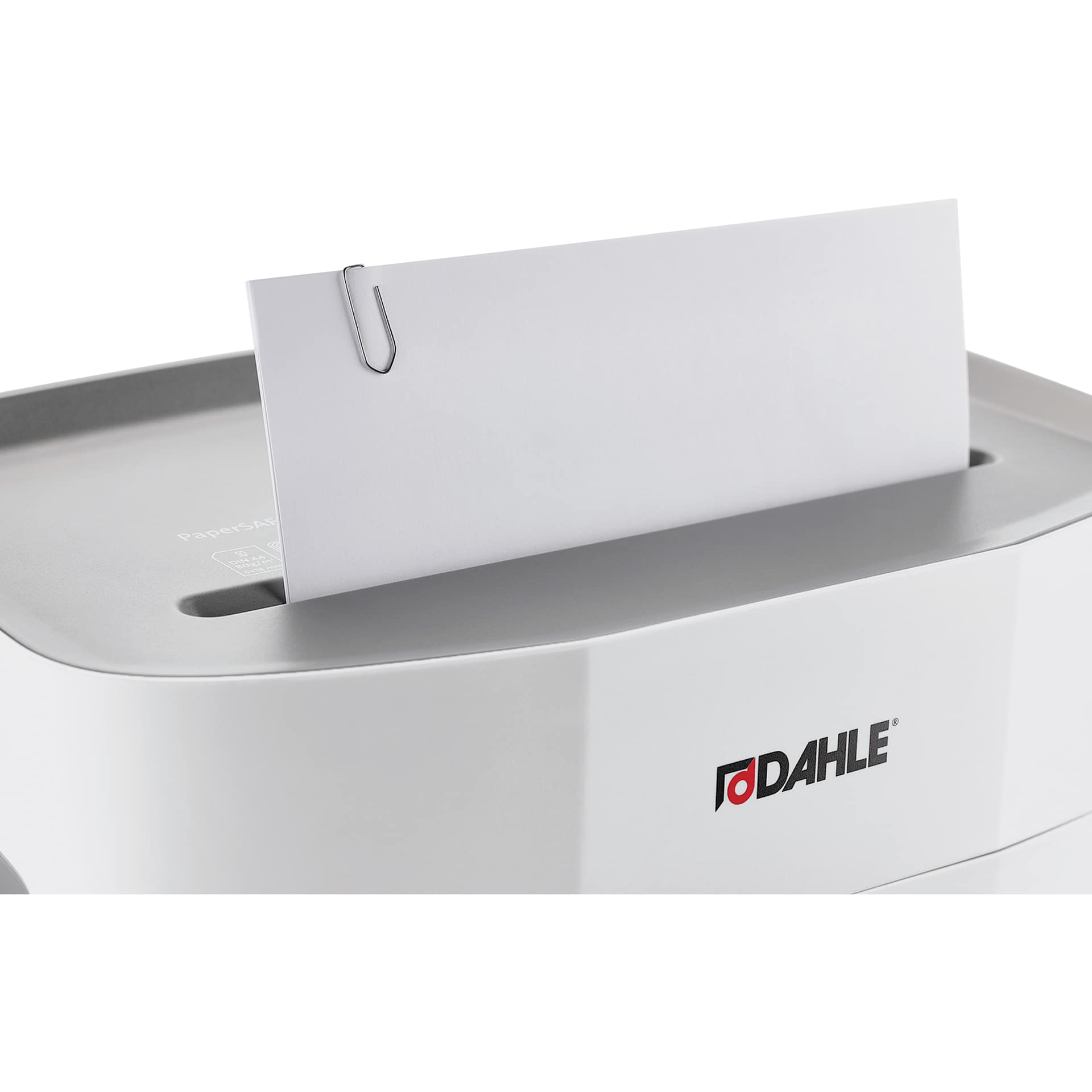 Dahle Papersafe PS 100 Paper Shredder (Paper clipped documents in shredder)