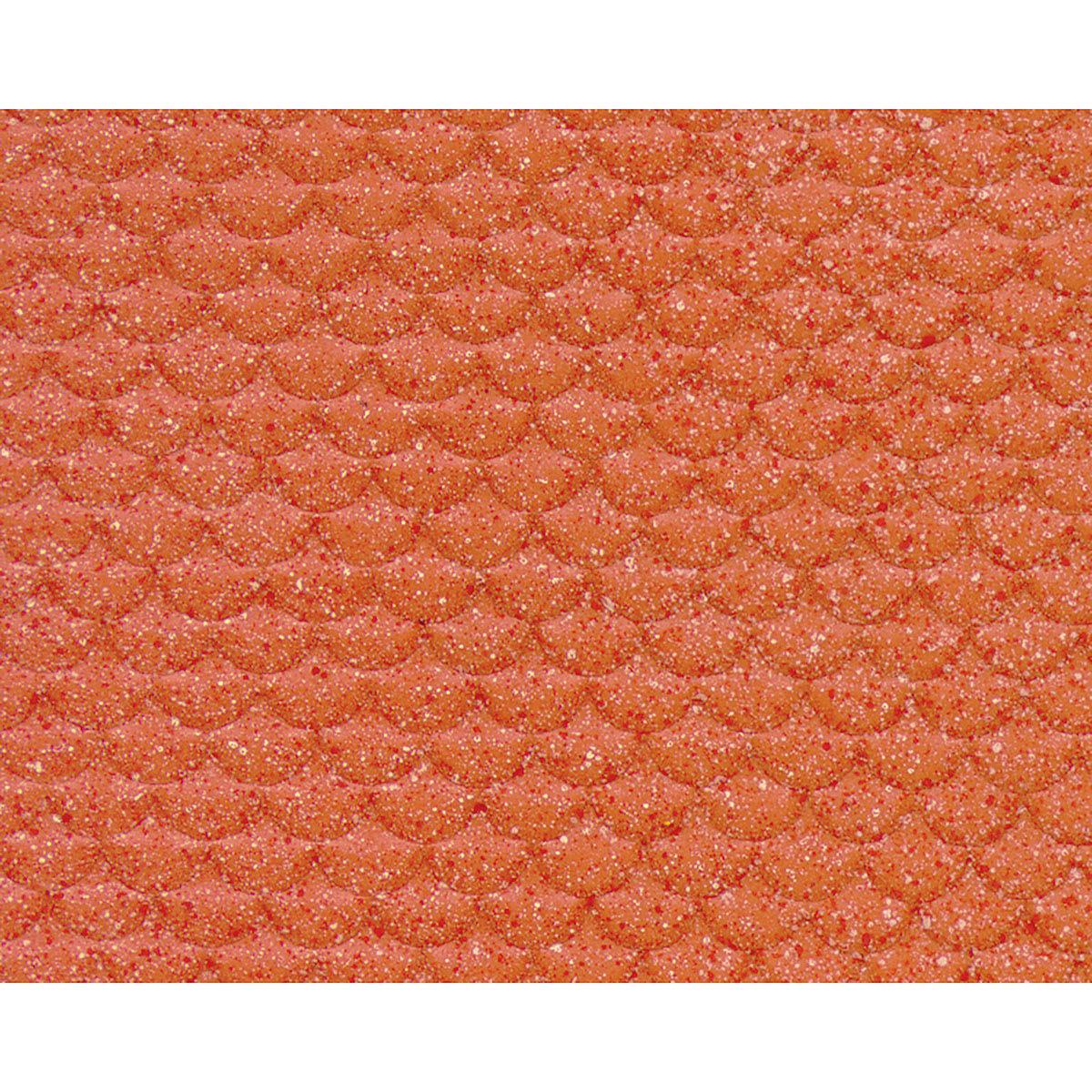Plastruct Patterned Sheets, Scalloped Edge Tile, 1:48 Scale, finished example