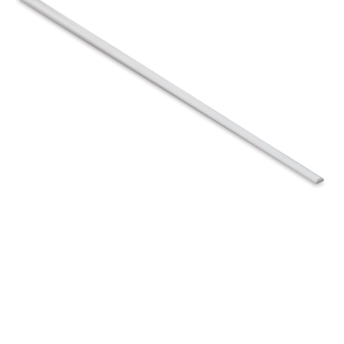 Plastruct Plastic Half-Round Rod - 0.03" Dia × 0.015" H × 10" L - close-up