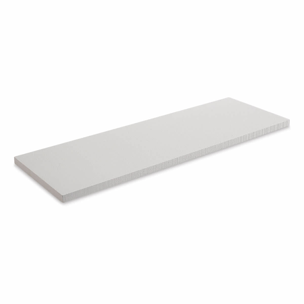 Plastruct Polystyrene Foam - angled view of 12" x 36" x 1" piece of foam
